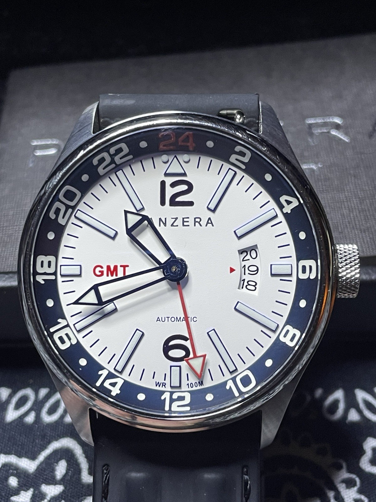 Panzera Flieger 45g Men’s Stainless Steel Pilot’s Watch