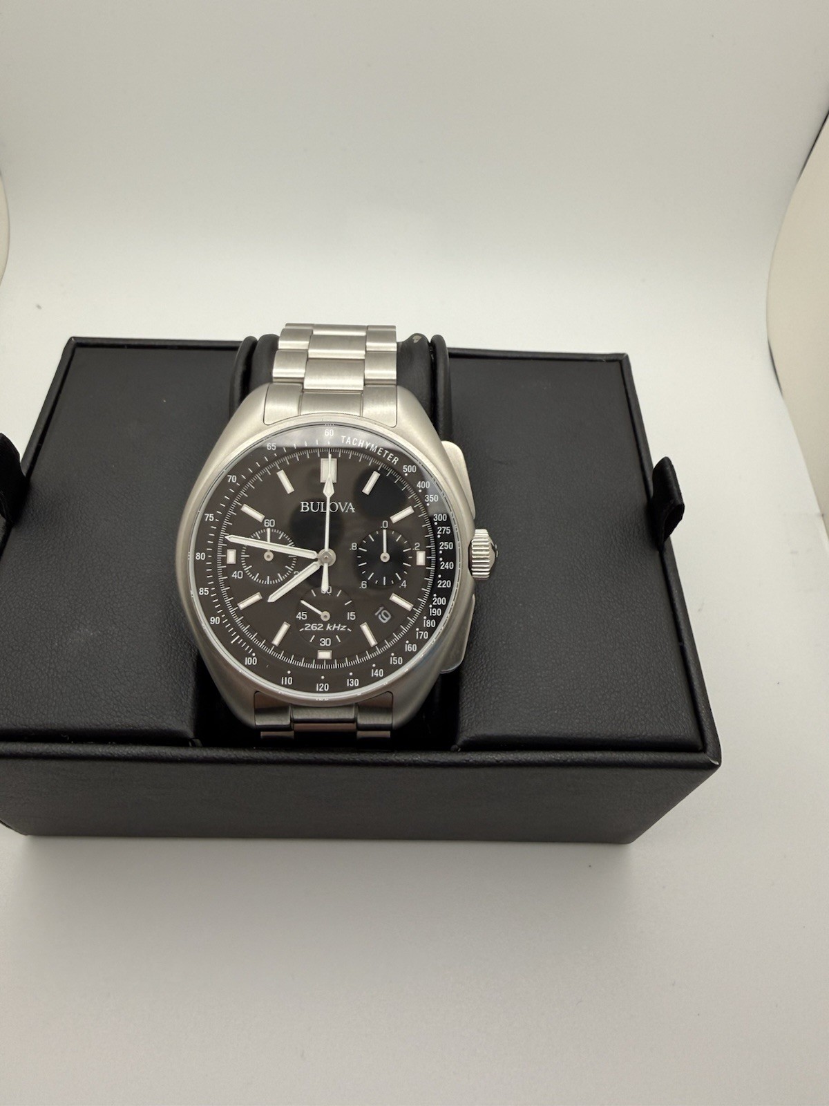 Bulova Lunar Pilot Apollo 15 50th Anniversary 96B258 Titanium Full Set Mint