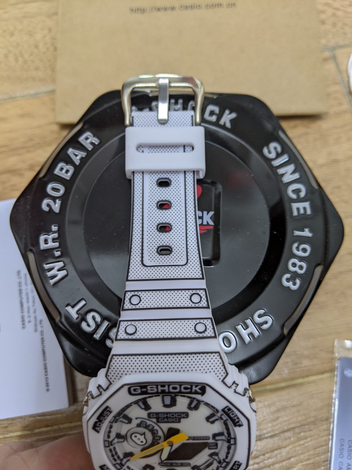 Casio G-Shock GA-2100MNG-7A Manga Theme White Analog Digital Watch New Box