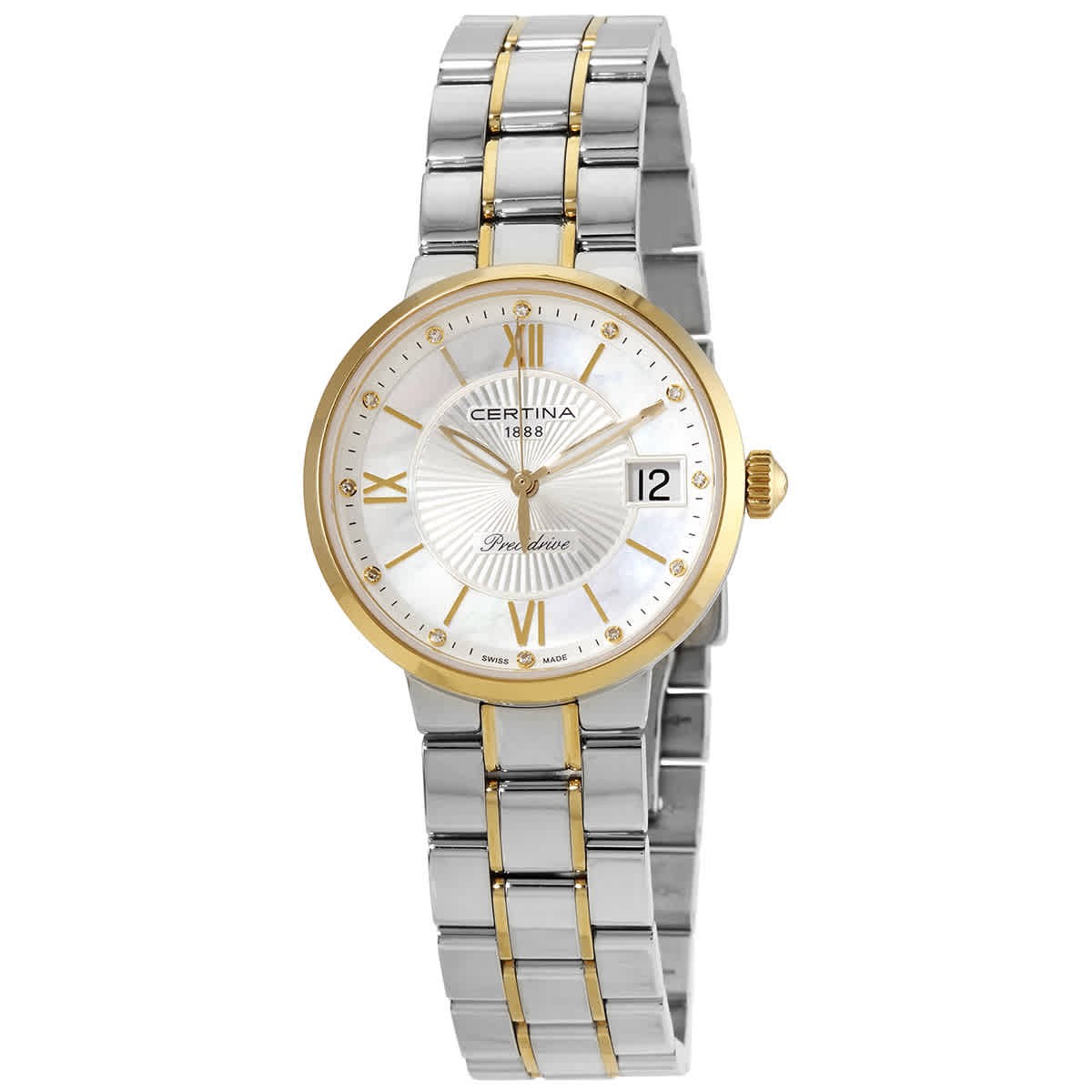 Certina DS Stella Quartz Diamond Mother of Pear Dial Ladies Watch