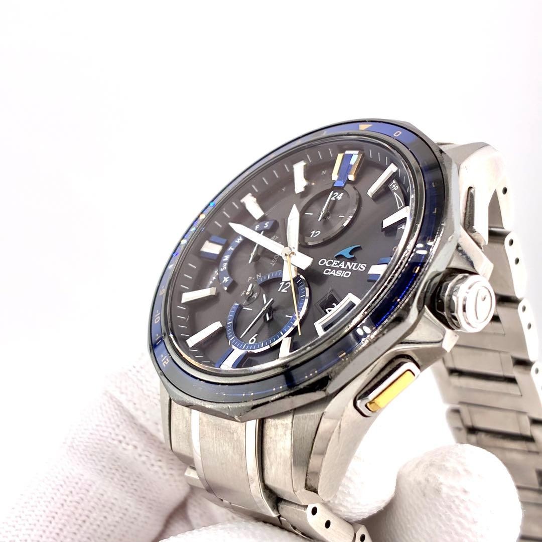 Casio Oceanus OCW-G2000 Solar Radio Chronograph Titanium good condition japan
