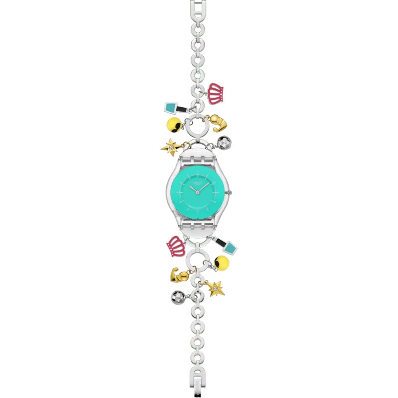 Swatch Women’s Watch Mother Like No Other Turquoise Dial Bracelet SS08Z106G
