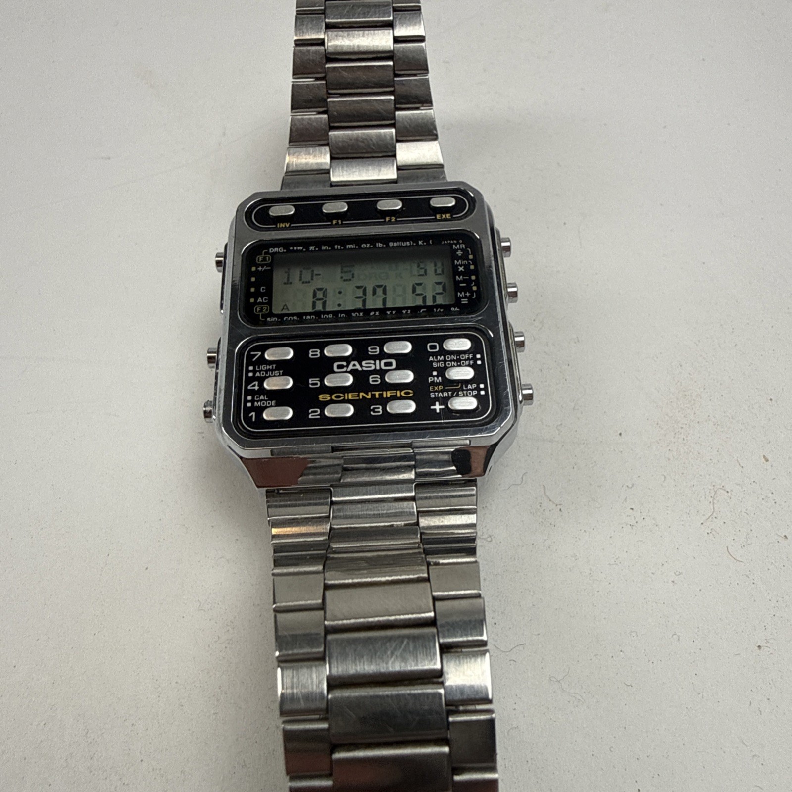 CASIO CFX-200 SCIENTIFIC CALCULATOR WATCH Module 197 Working Vintage