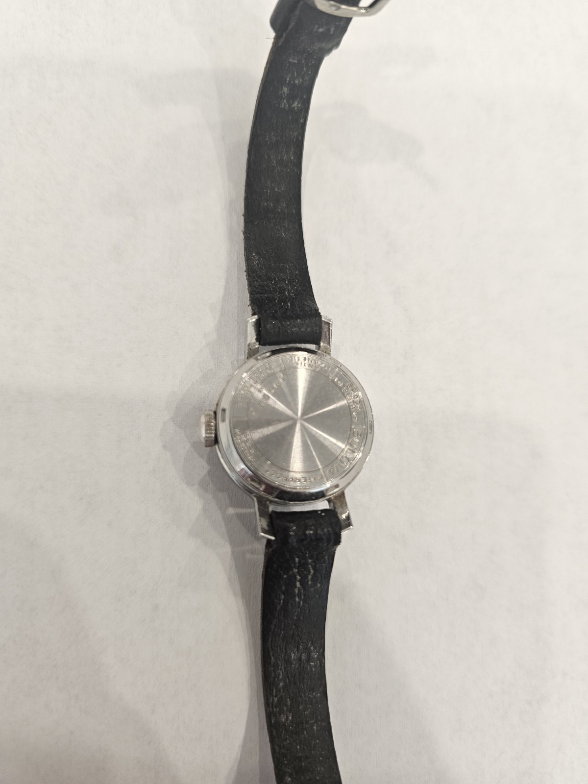 1968 Vintage Bulova Ladies Automatic 3 Hand Movement Date Stainless Steel Case