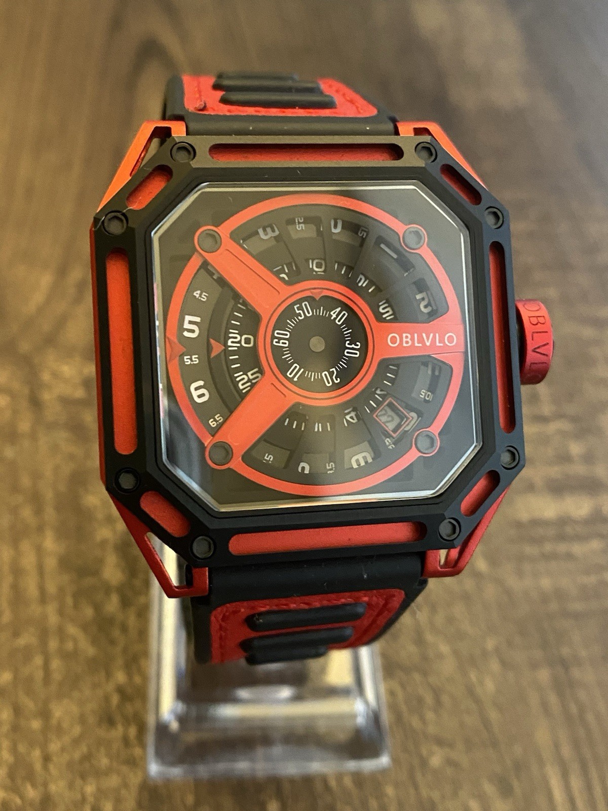 OBLVLO MYSTERY SKELETON WATCH, COOL UNIQUE FUTURISTIC SPACE AGE CRAZY HOUR ?