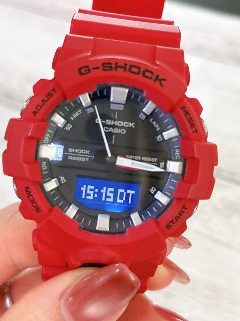 CASIO G-SHOCK GA-800-4AJF Red Analog Digital Men Watch Used