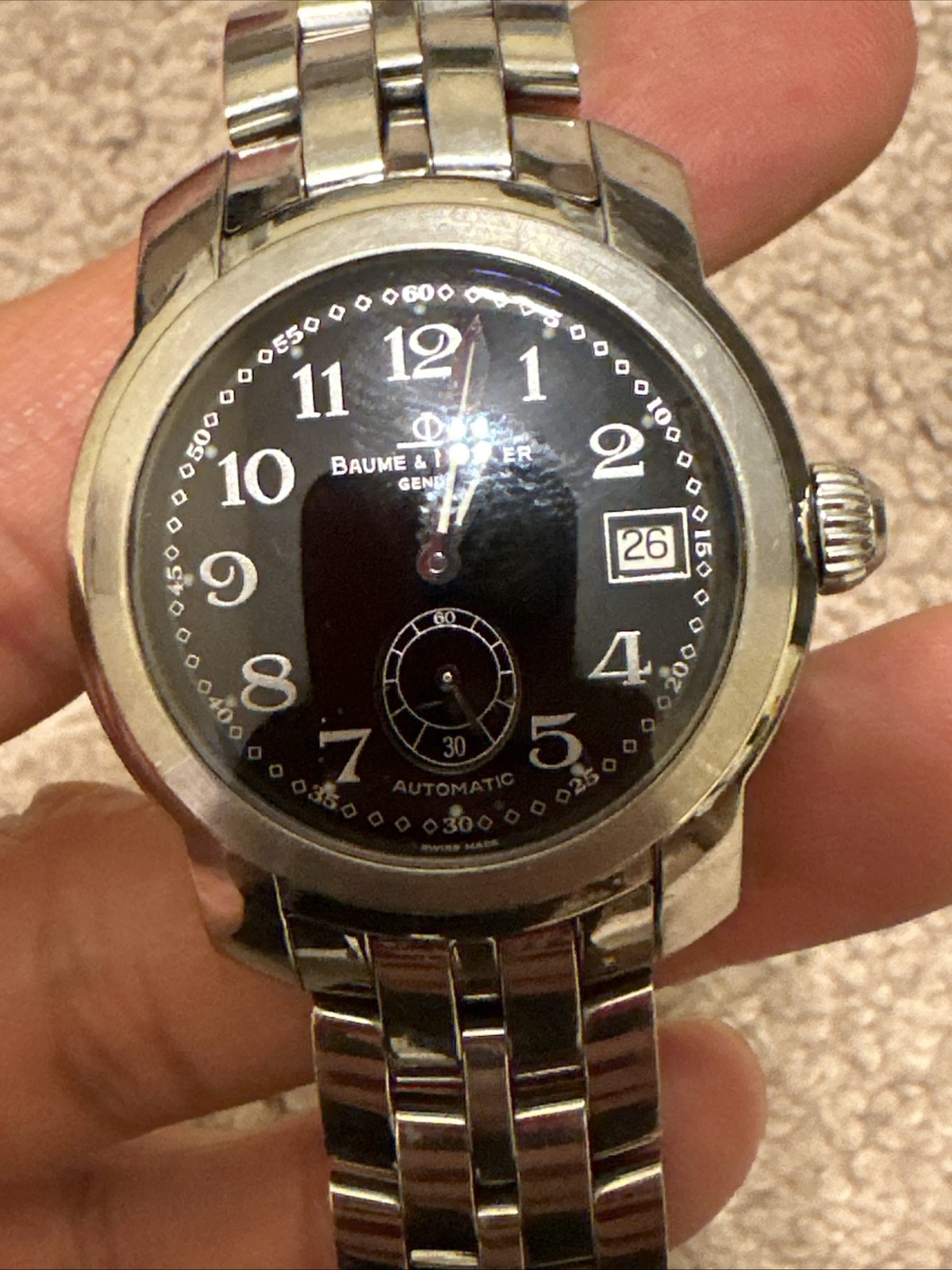 Baume & Mercier Geneve Capeland Watch Automatic Mens 39mm Mv045221