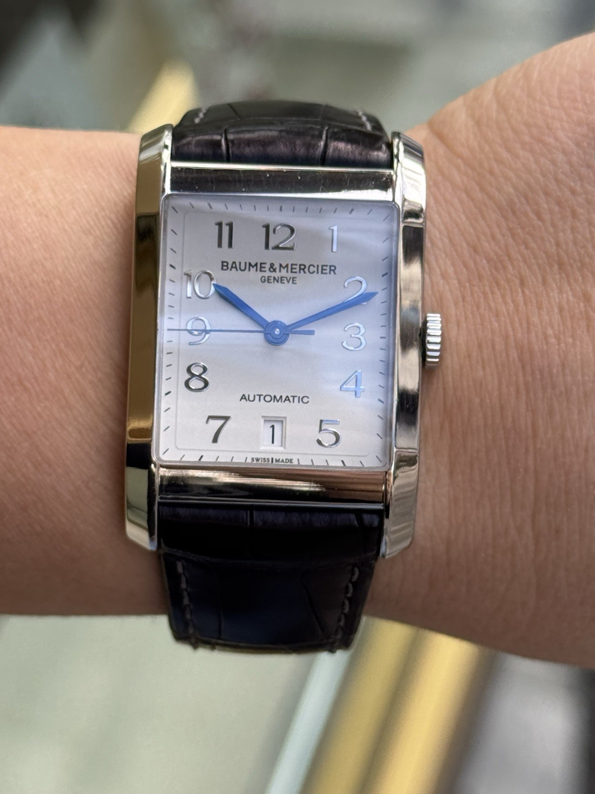 Baume & Mercier Hampton Automatic Date Mens 31 x 47mm Swiss Made 65751