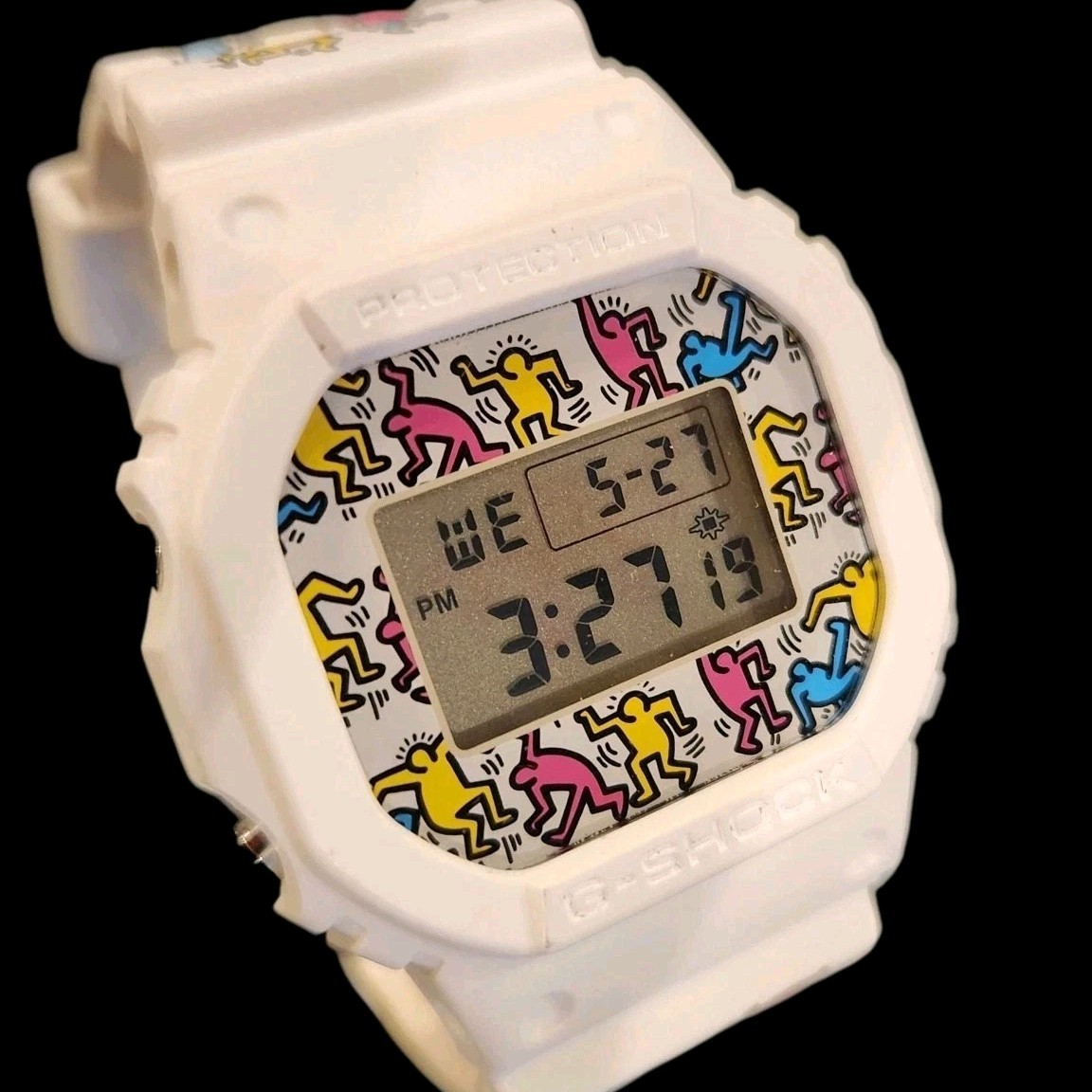 NEW! Casio G-SHOCK × KEITH HARING Men’s DW-5600VT Limited Edition Watch RARE!