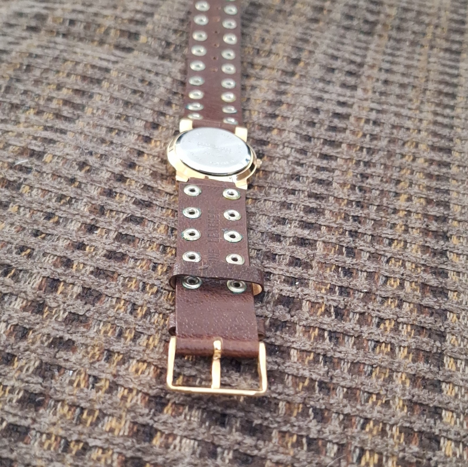 Joan Rivers Classics Women’s Quartz Watch Gold Case Brown Leather 30mm