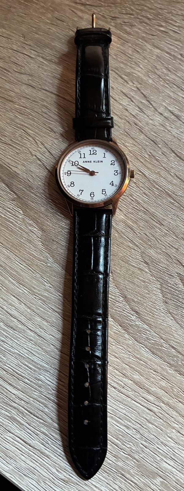 Anne Klein leather band watch