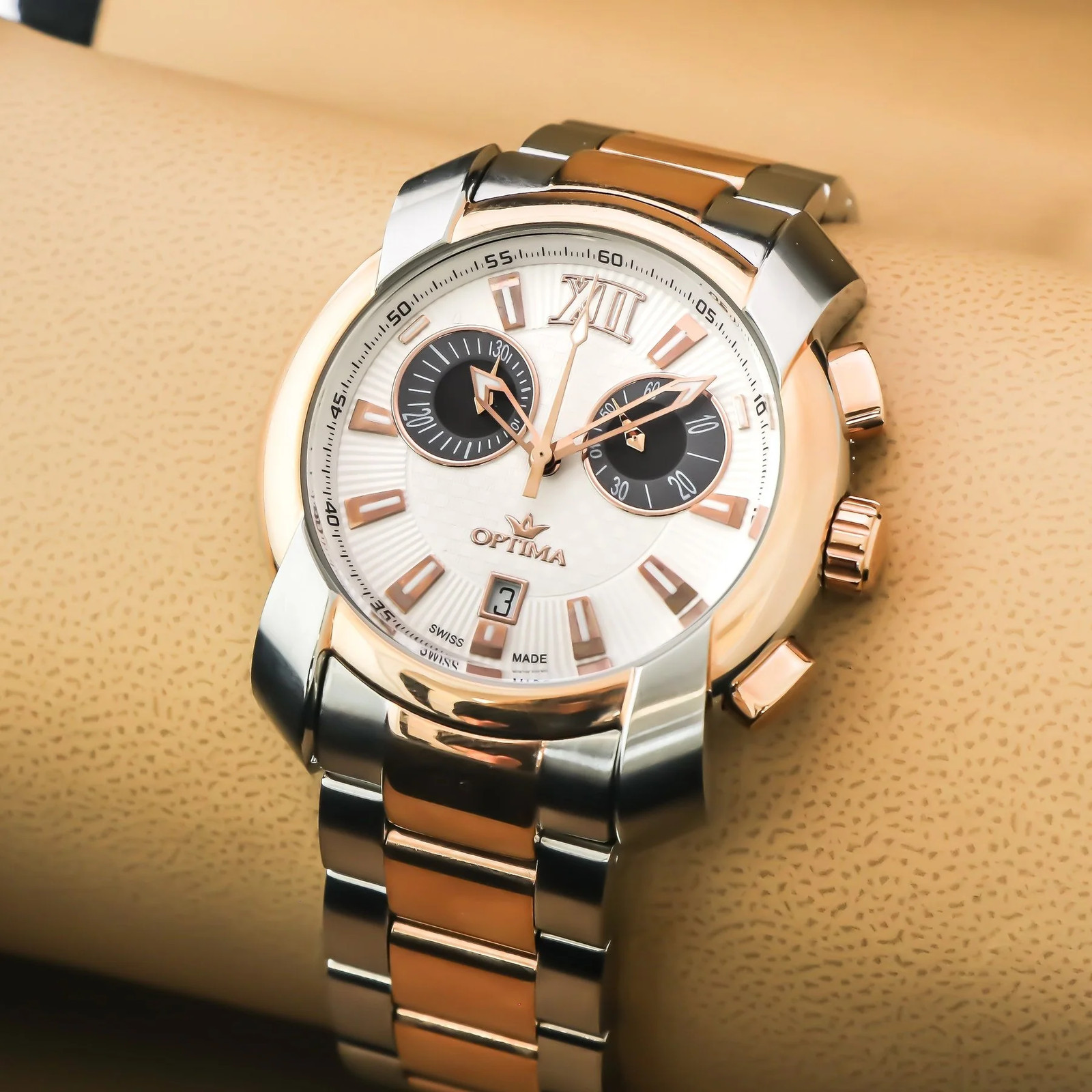 Optima – Swiss Chronograph – OSC275-SR-1 Swiss Ronda Chronograph 43 mm OSC275
