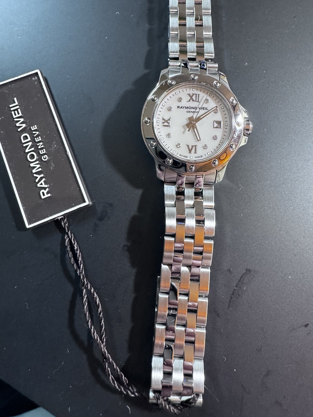 $1050 MSRP| RAYMOND WEIL Tango Diamond MOP Dial Ladies Watch
