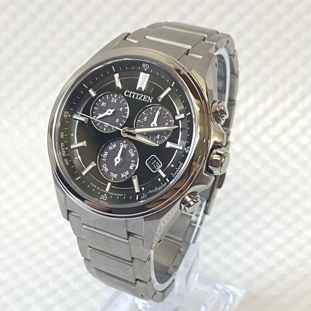 Citizen Authentic Attesa Solar Chronograph Date 10 Bar Mens Watch E820 S096081