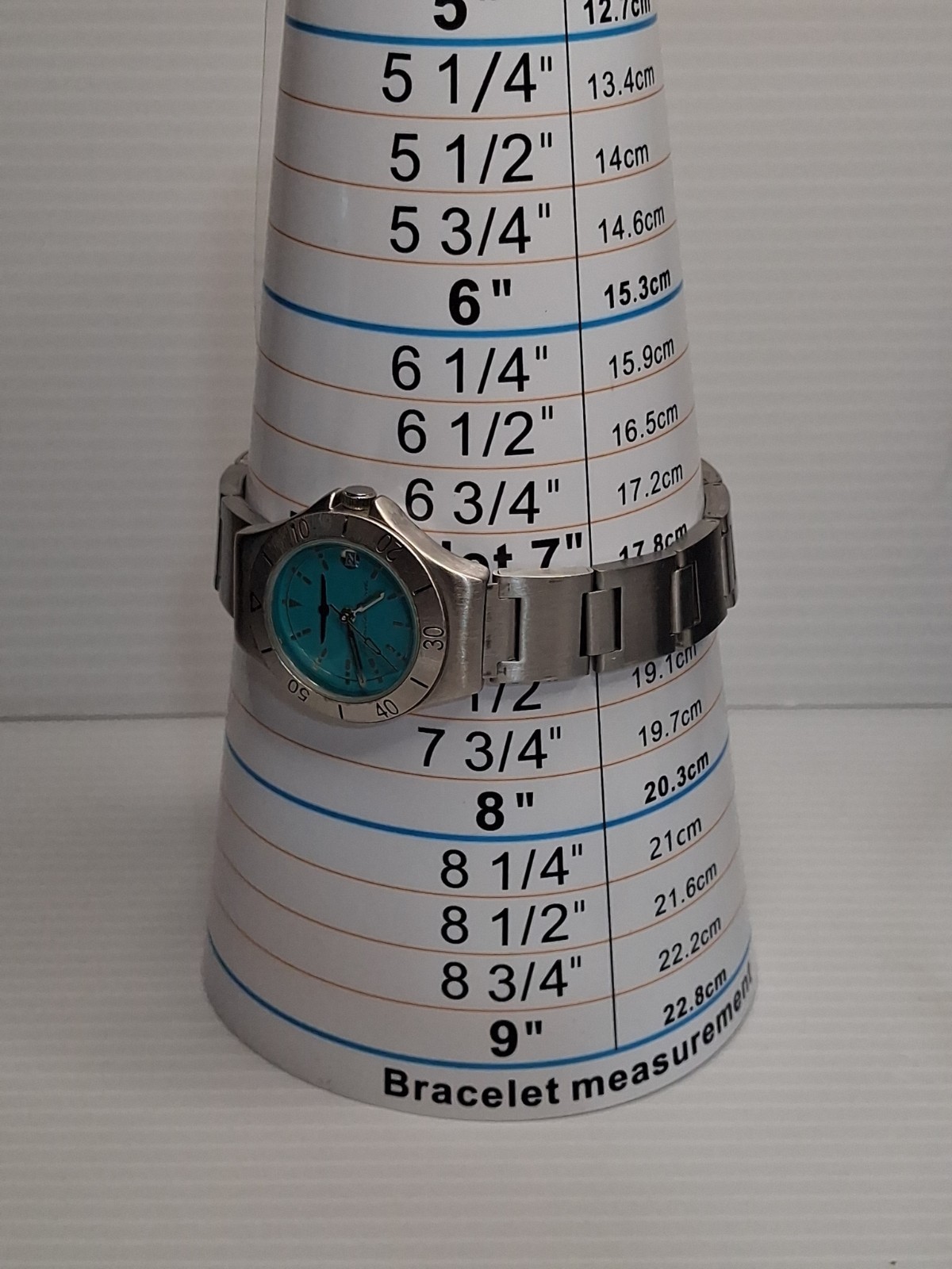 Vintage Ford Thunderbird Watch Teal Dial Model 102 ladies 28mm