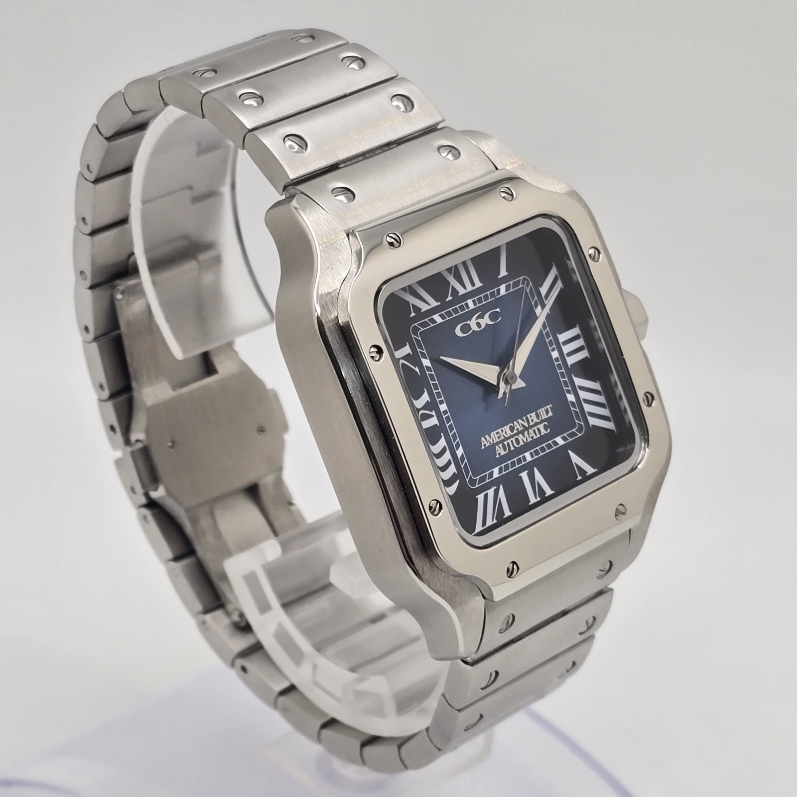 Custom-Built Automatic Watch – 38mm Tank-Style