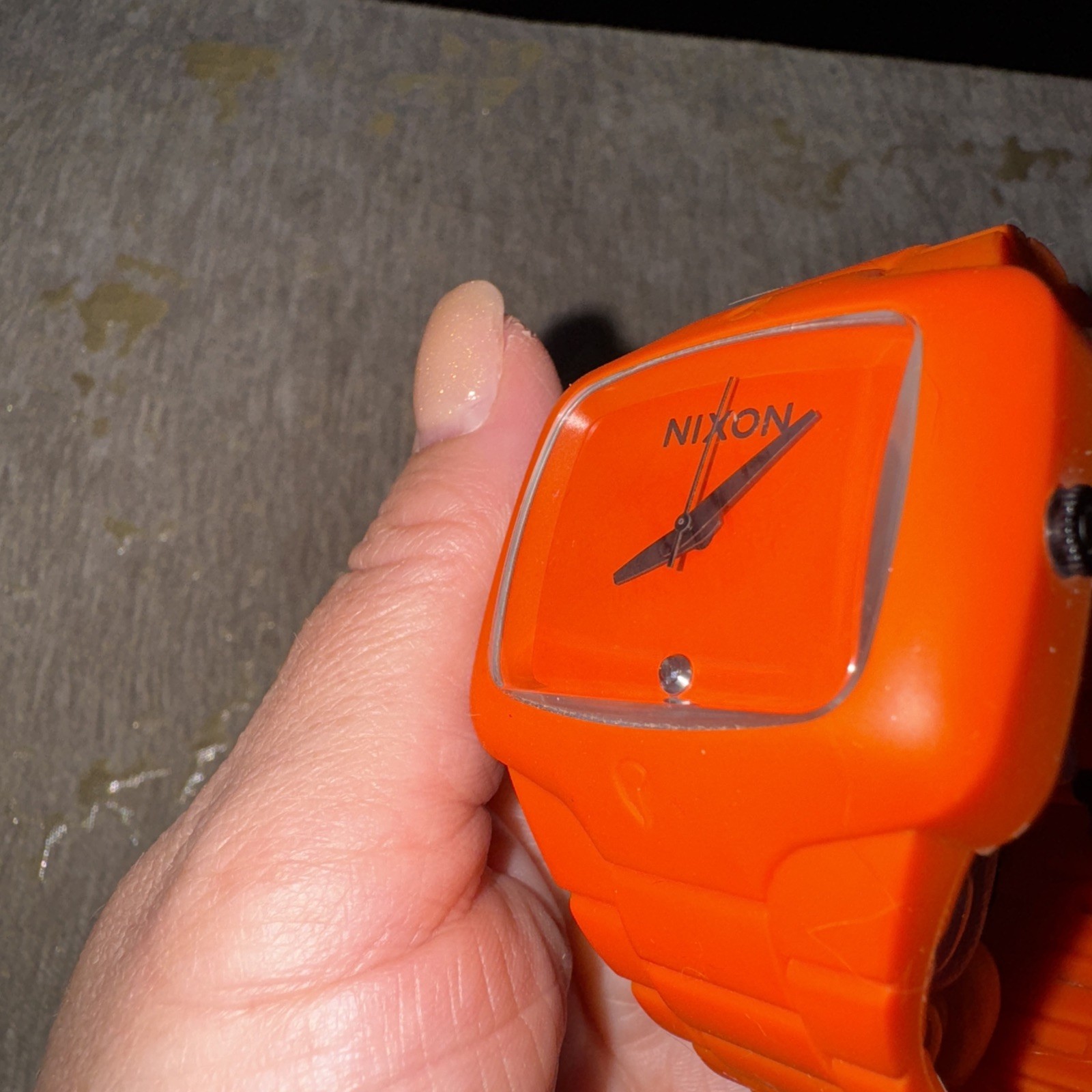 Nixon The Rubber Player “Yes It’s Real” Orange Surf Men’s Analog Wrist Watch