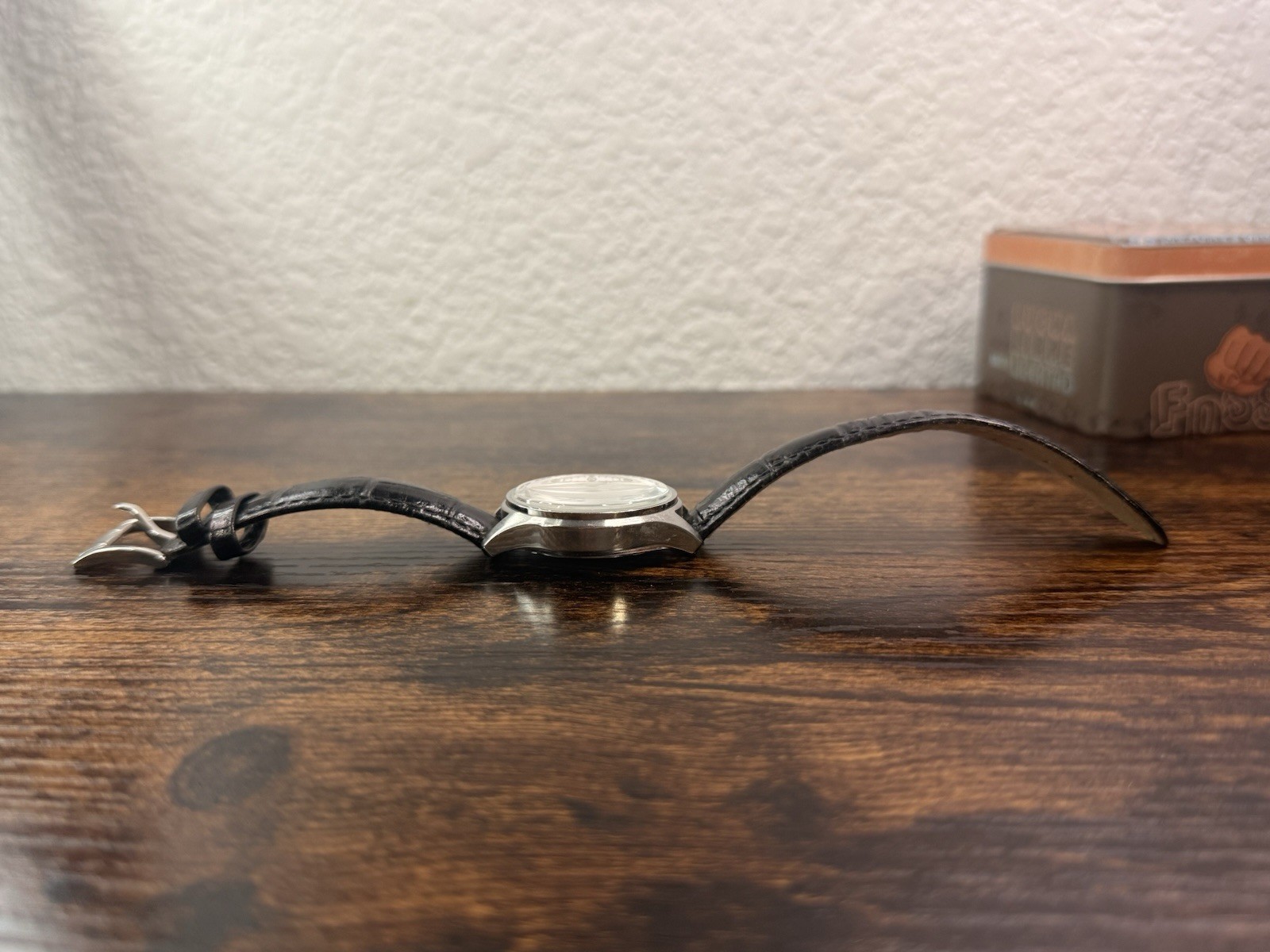 Fossil CH2823 Chronograph Men’s Watch White Dial Black Leather 38mm Working