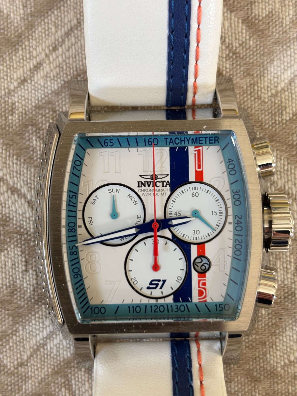 Pre-Owned Invicta S1 Rally quartz chronograph watch in excellent condition