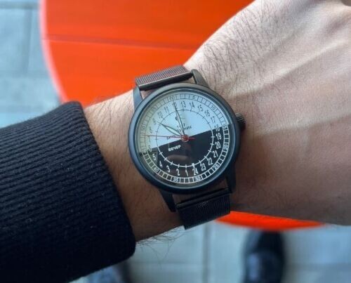 Watch Raketa 24h Automatic Wrist Men’s Russian Soviet USSR Sputnik Day Vintage