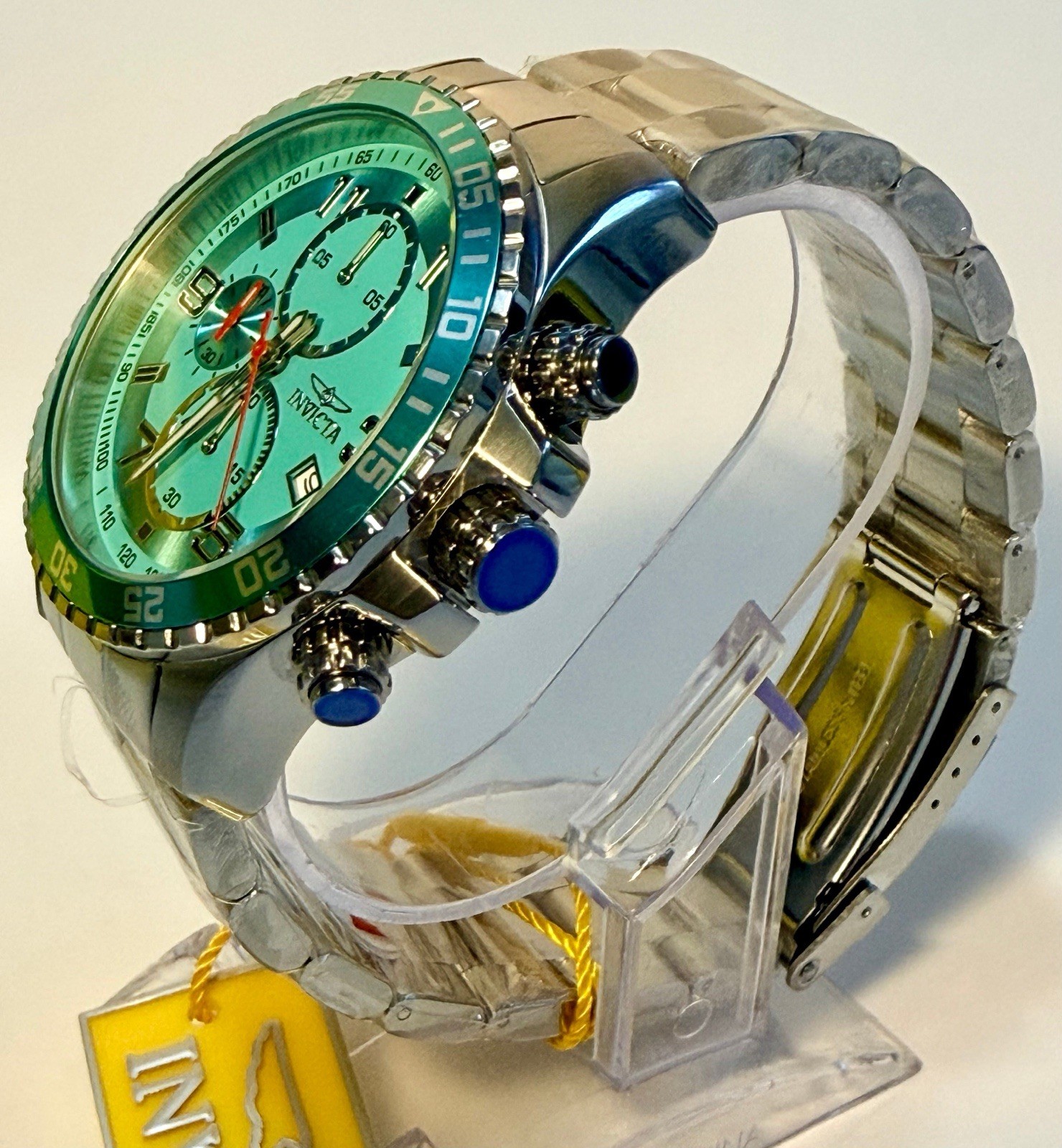 Invicta Specialty 69820 Classic Bold Blue Dial Steel Chronograph 48mm Watch