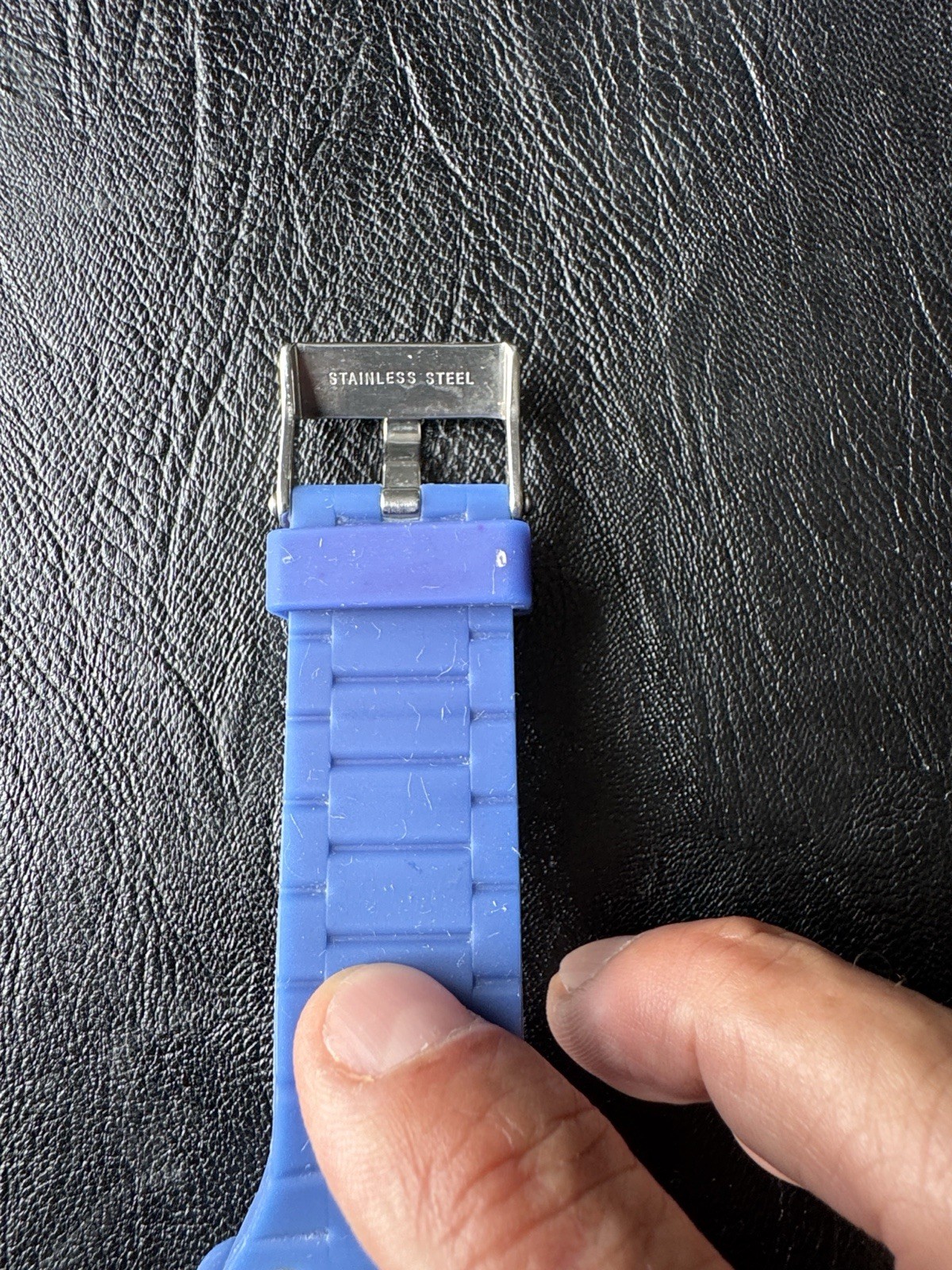 Nixon The Rubber Player Analog Quartz Watch Purple Dial Blue Rubber Strap 100m
