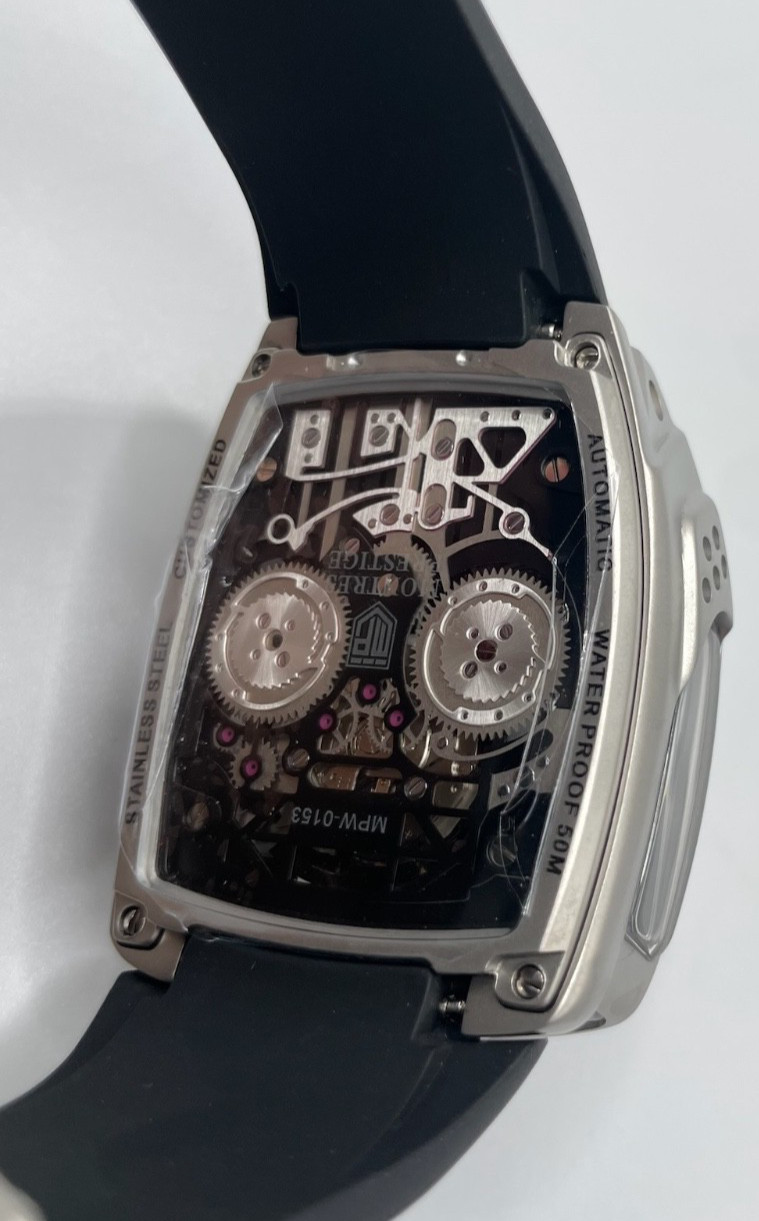 Montres Prestige Invicta Auto Engine Men’s Watch W/ Skeleton Dial 44mm MPW-0153