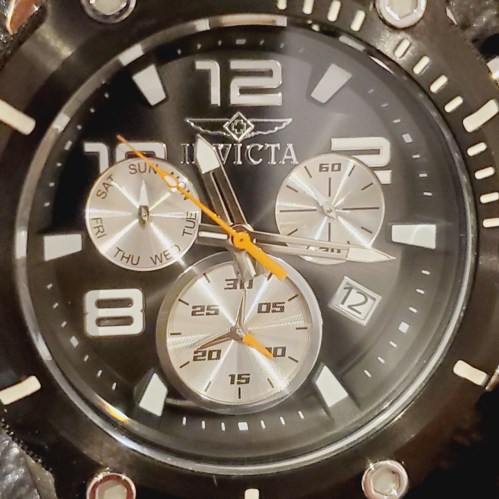 Invicta Speedway 52mm Stainless Steel 26mm Silicone Strap Watch with Case Works