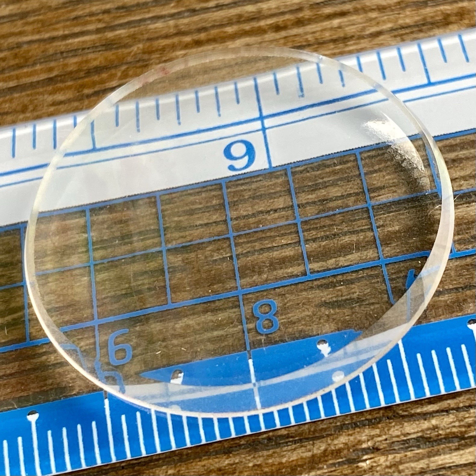 Faceted Orient Mineral Watch Crystal Vintage Piece 3.05mm X 2.7mm
