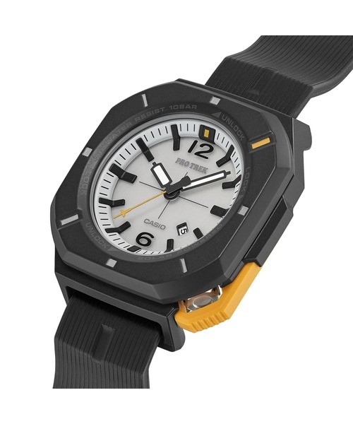 CASIO Pro Trek PRJ-01-1JF Hiker Line Black Yellow Solar Slim Men Watch New