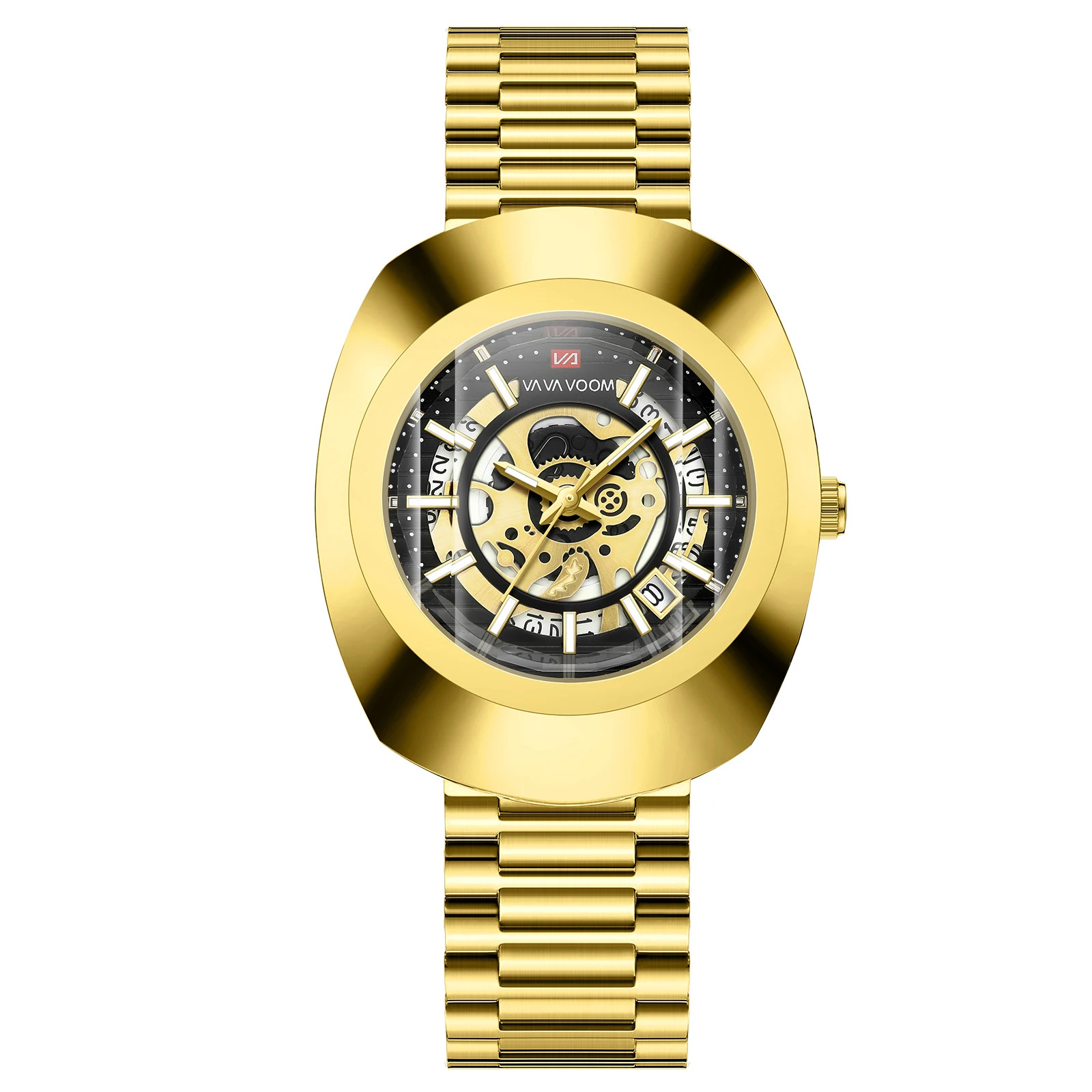 Quartz Watch Fashion Oval Hollow Original Top Business Style 3Bar Stainless St