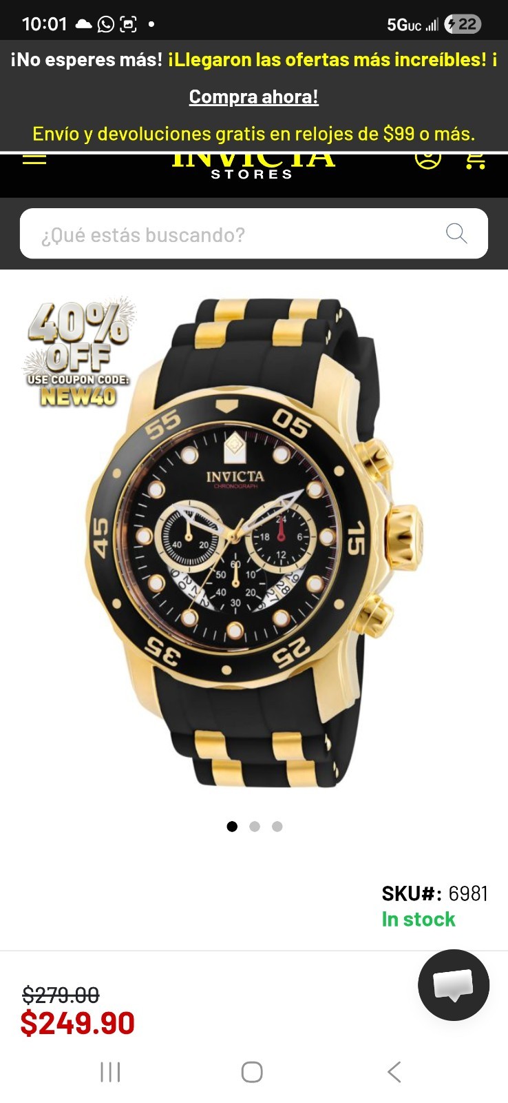 Invicta Pro Diver Men’s Watch – 48mm (PF7973)