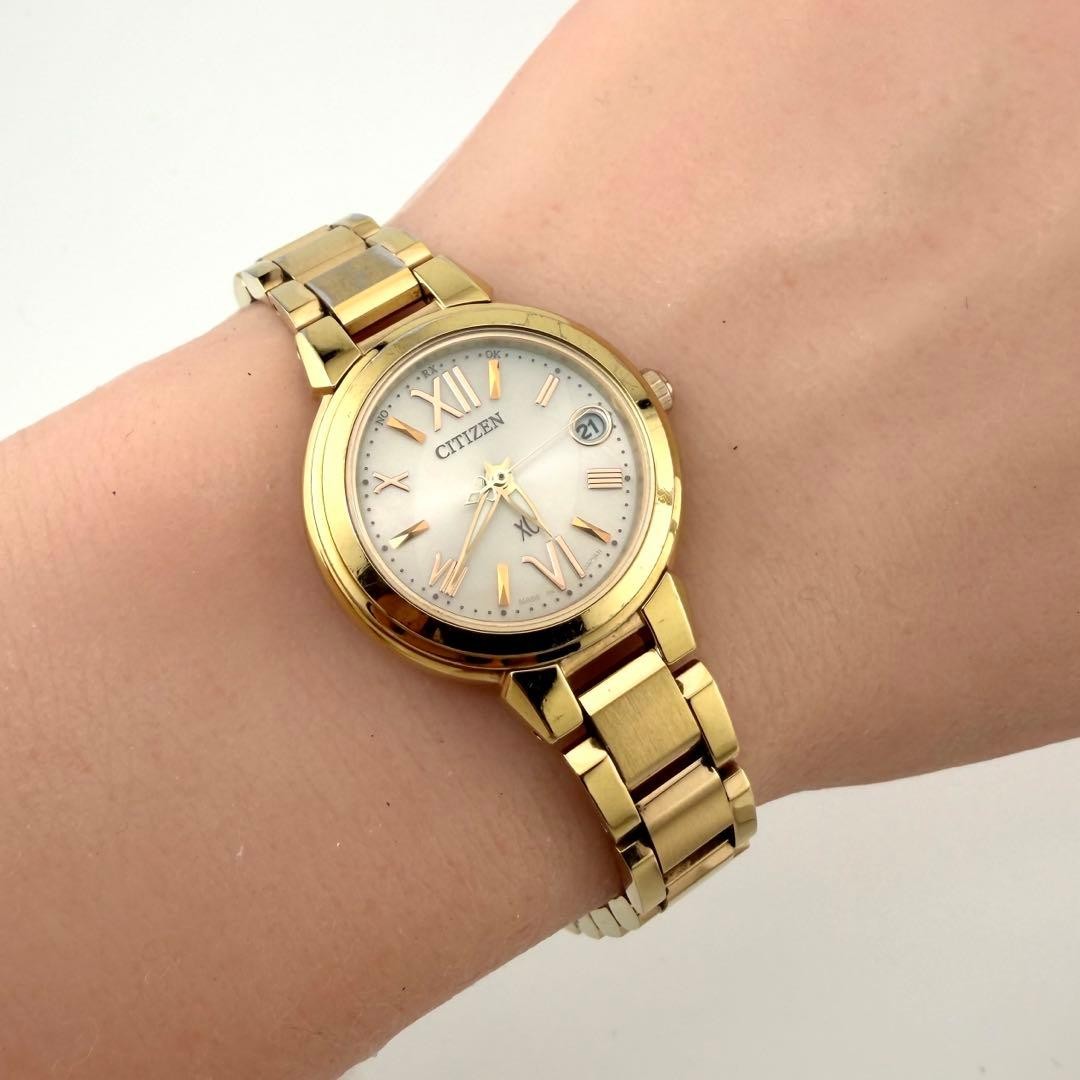 [Working Condition] Citizen Cross Sea H058 Radio-Controlled Solar Gold Wat【USED】