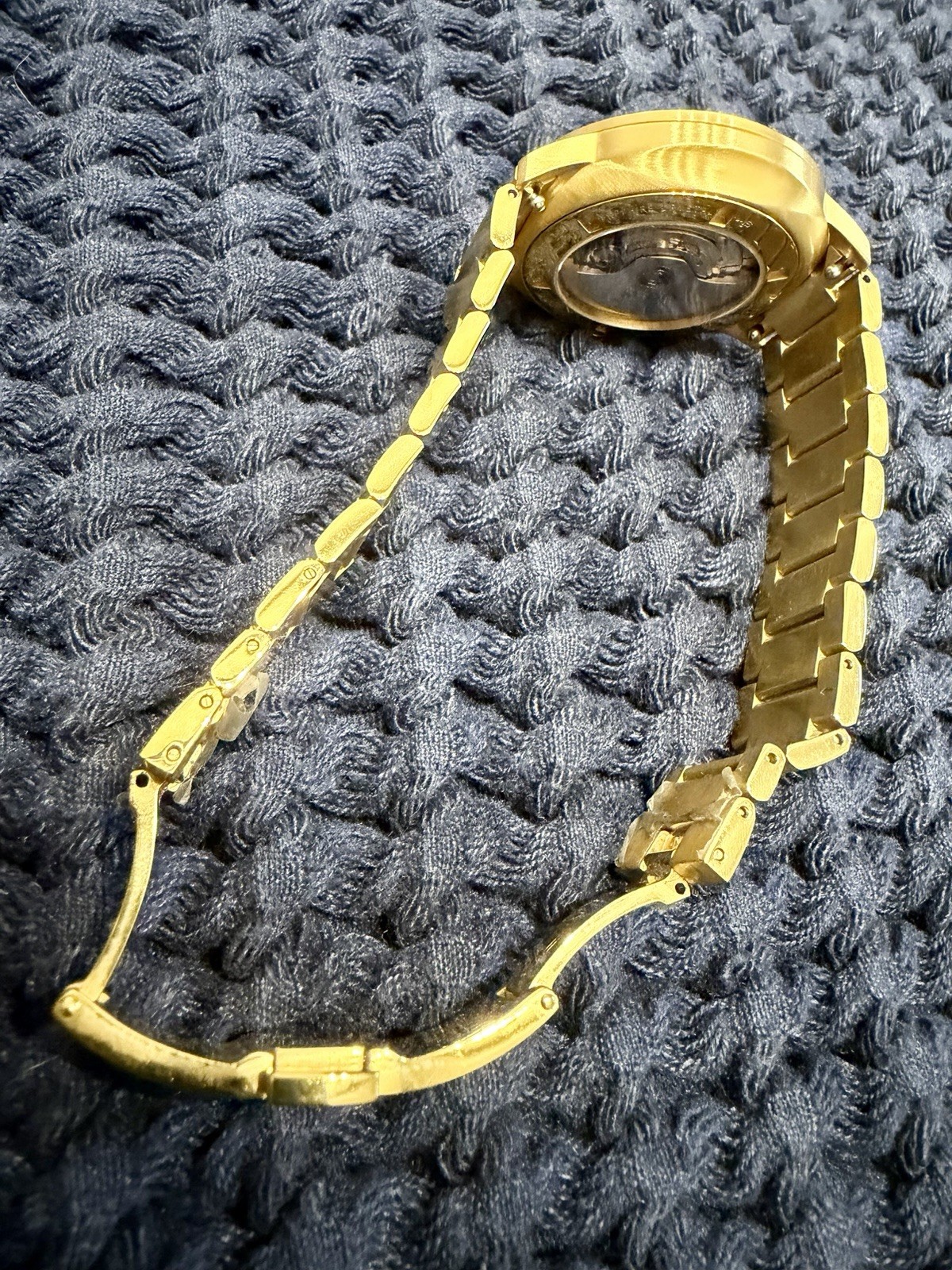 Mido Commander Gradient 40mm Mens Gold Watch see-through dial M021.407.33.411.01