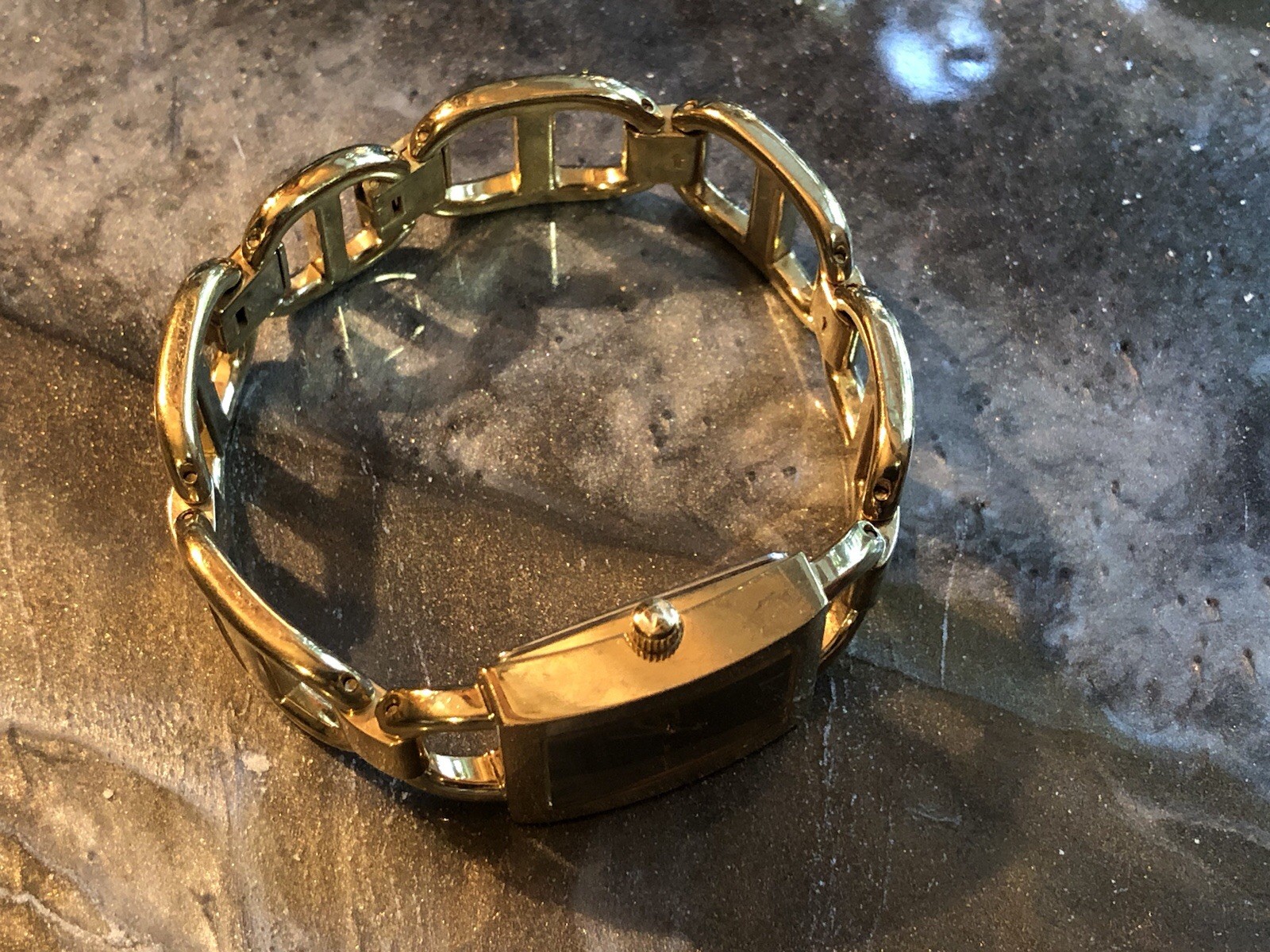 ✨🌟🛍️ RETIRED & RARE Early MICHAEL KORS Gold Link DESIGNER WATCH Bracelet ✨