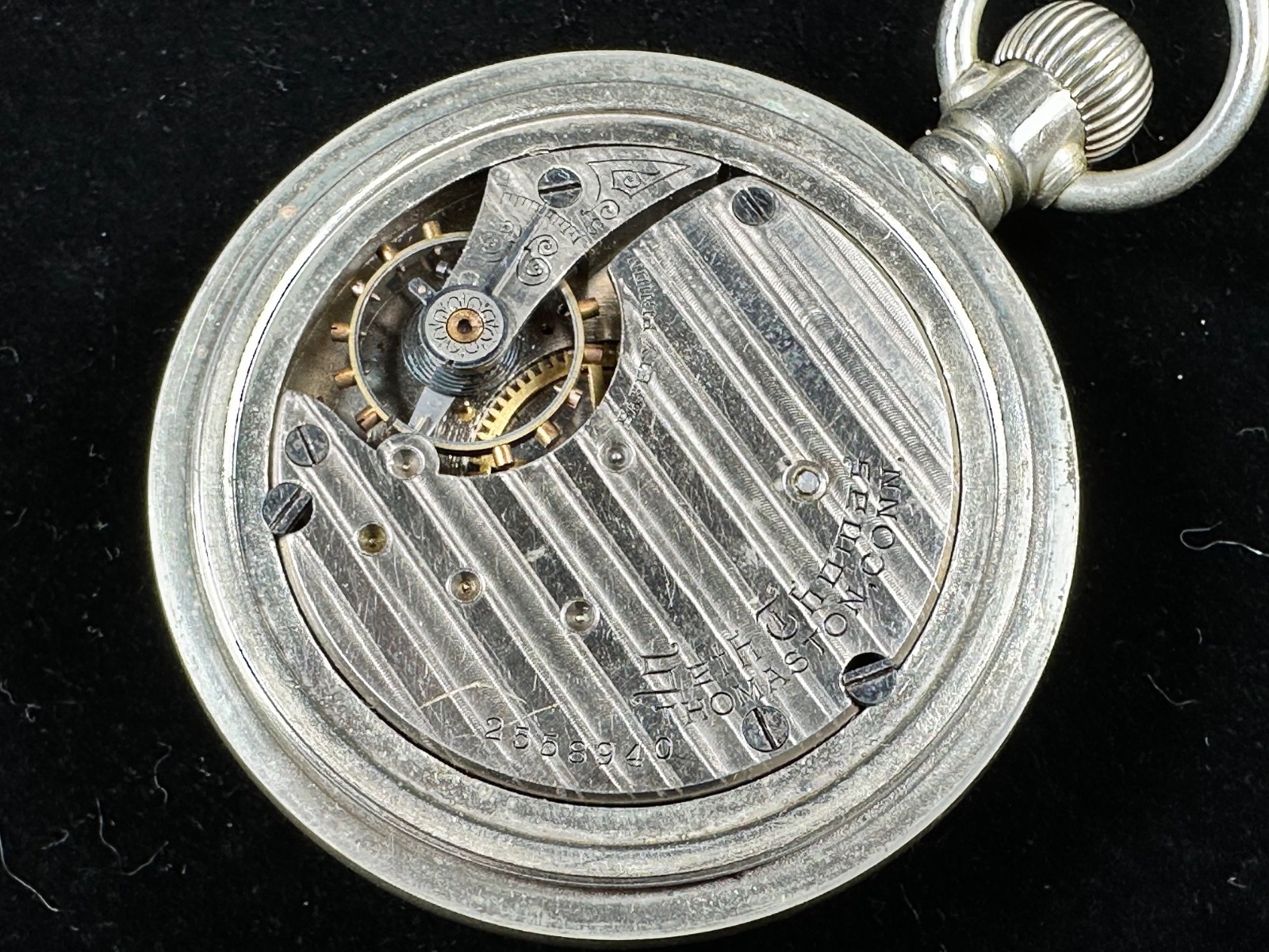 Liberty Seth Thomas 210 Model 8 18s 17j Silverode Pocket Watch Working 2558940