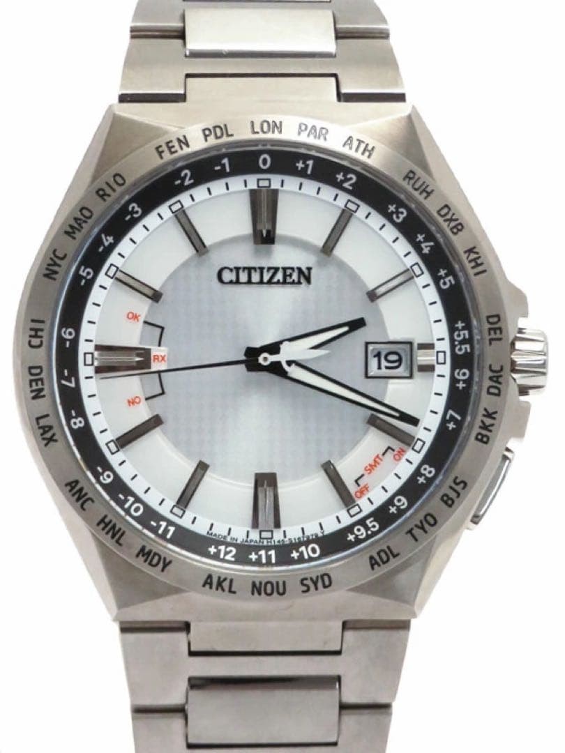 New Citizen Attesa Eco Drive Titanium Band CB0210 54A