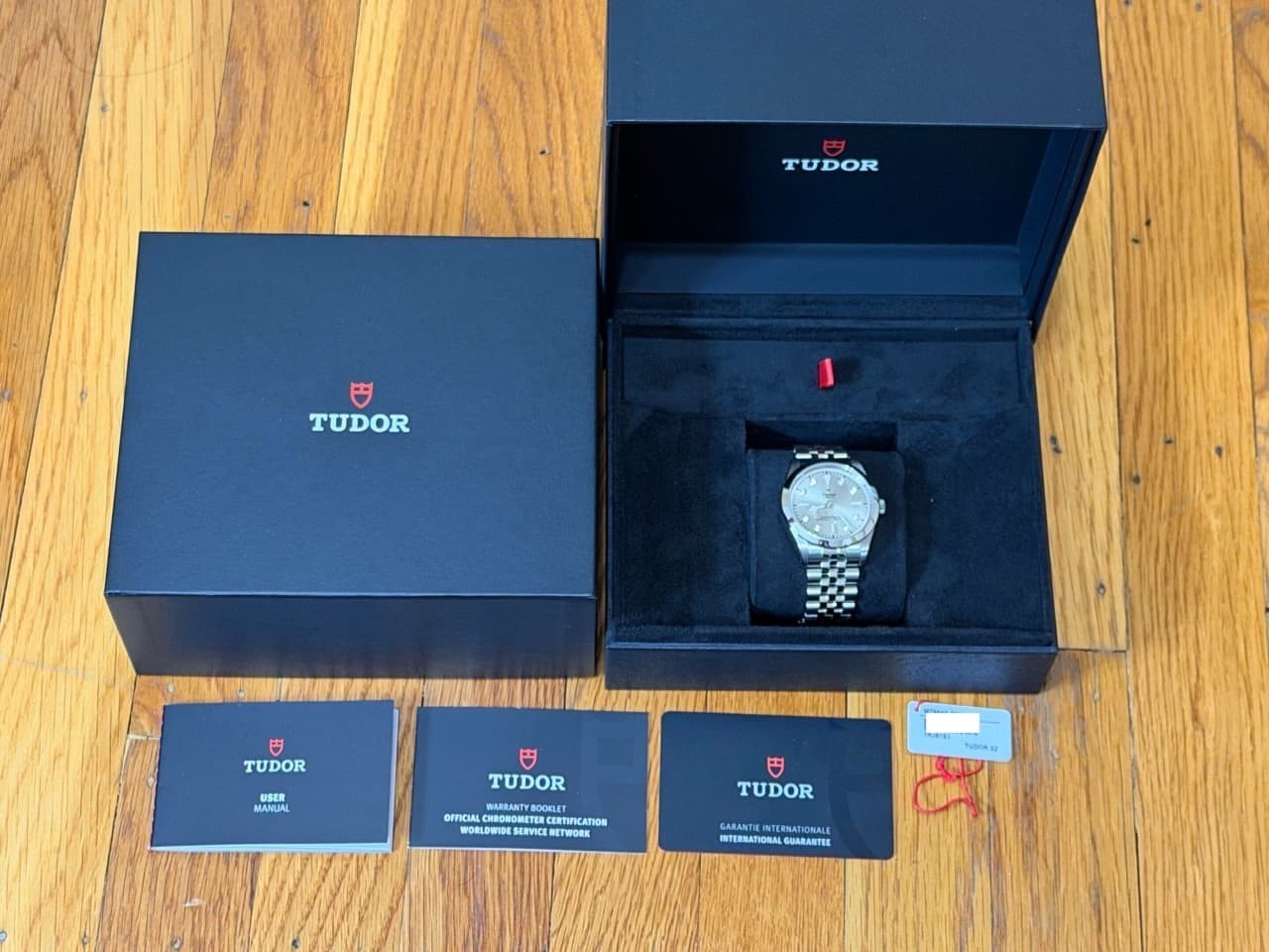 TUDOR Black Bay One 36 Light Champagne Diamond Dial Box Papers Card 2026