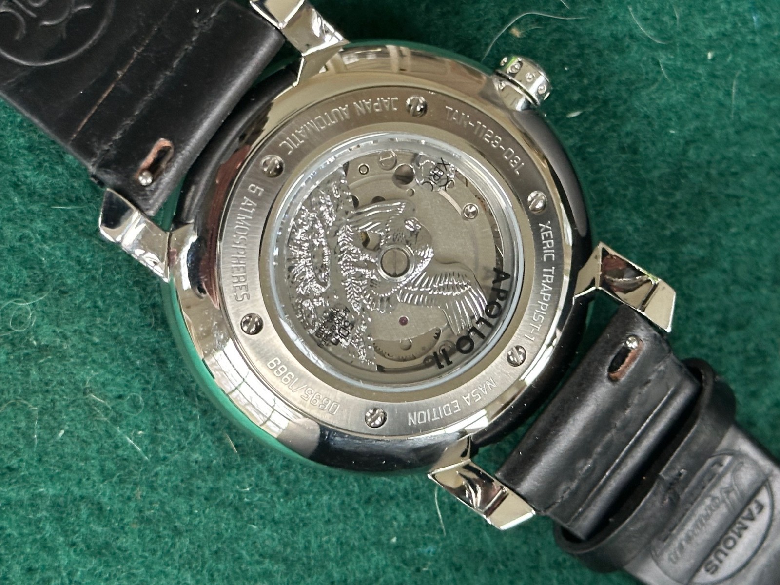 New Xeric NASA Trappist-1 Apollo 11 Limited Edition Automatic Watch, Black dial