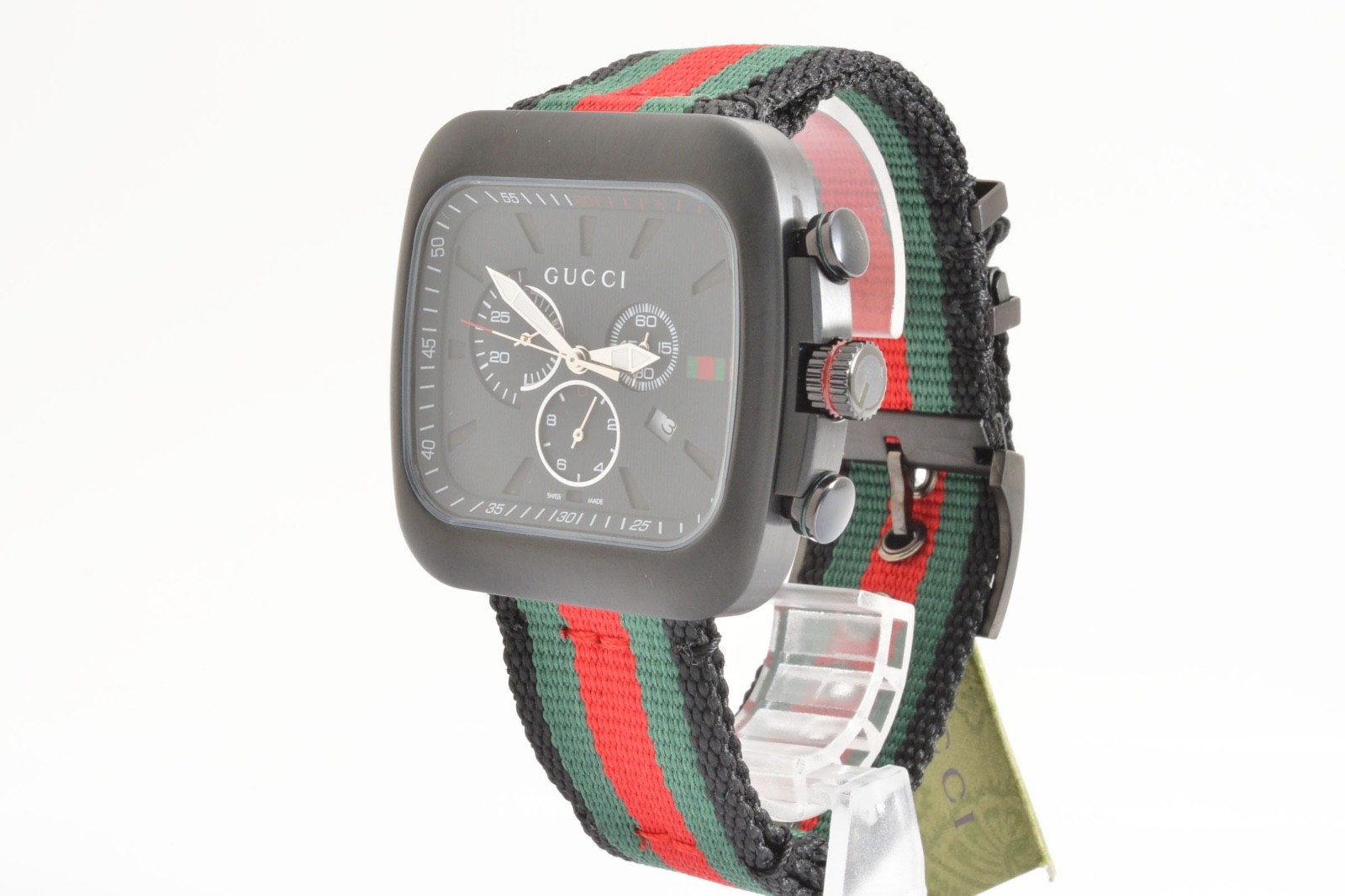 GUCCI Coupe 131.2 YA131202 Chronograph Black Dial Men’s Watch 45mm