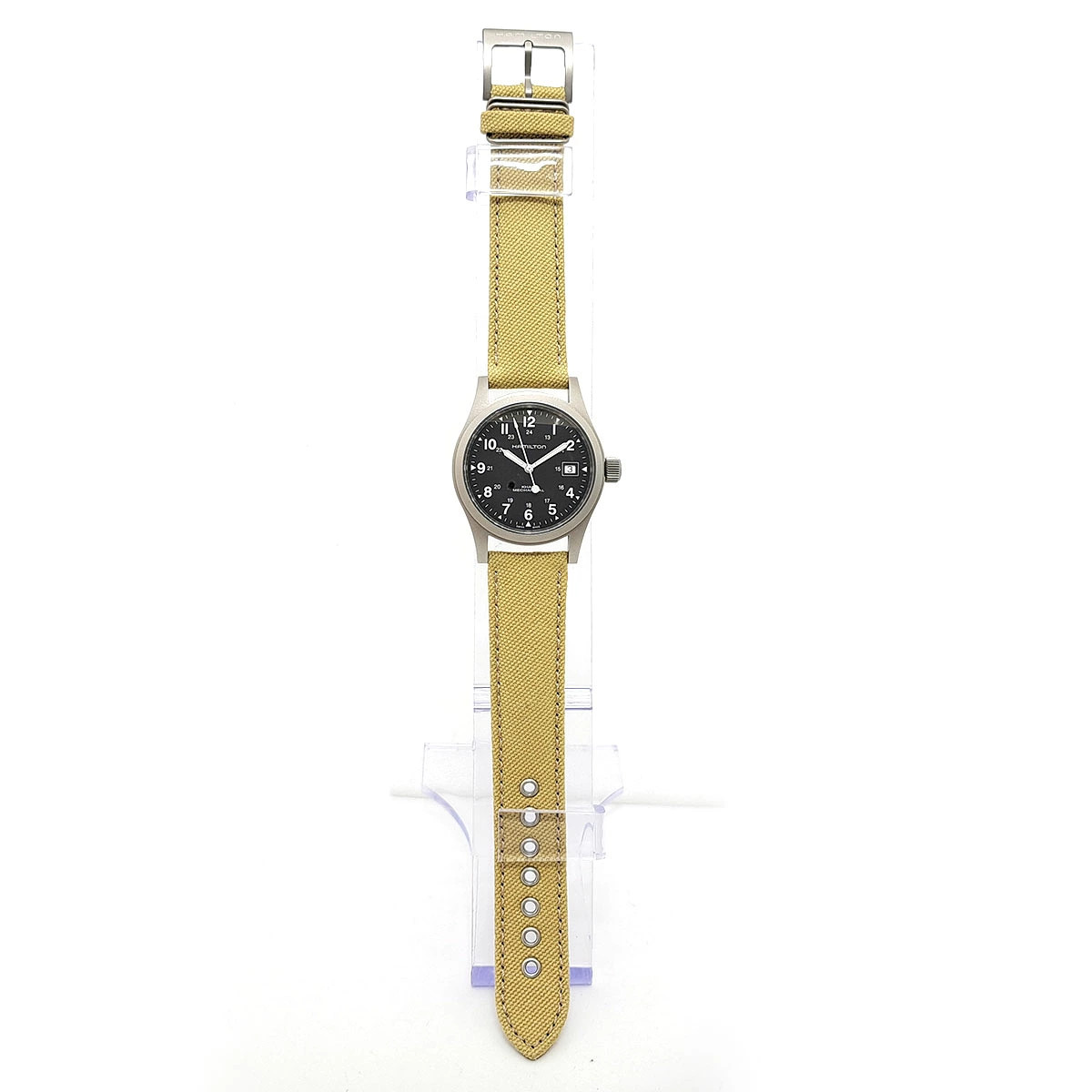 Hamilton Khaki Field Mechanical H694390 Stainless Steel 38mm Black Dial #TSW1001