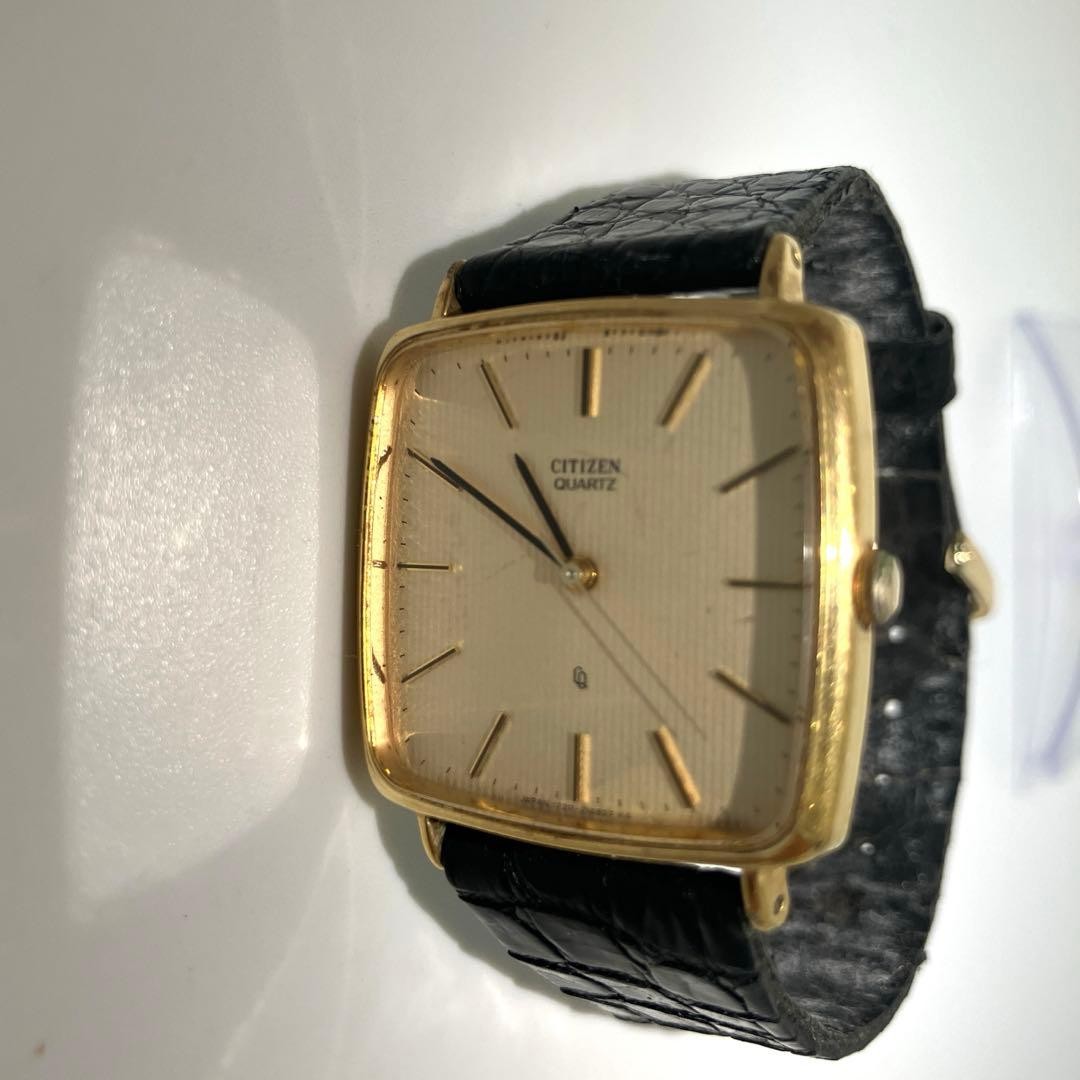CITIZEN 4-212509 Analog Square Watch, Working Condition