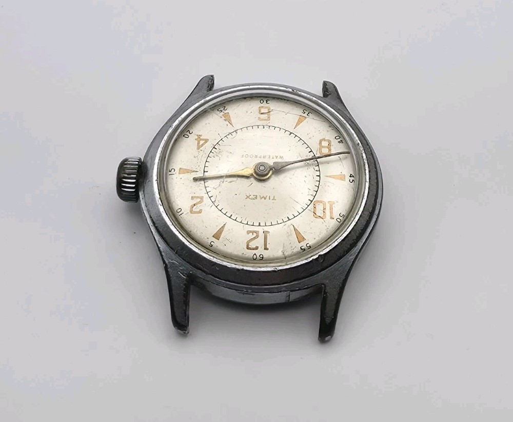 Vintage Timex US Time Military Style Mechanical Wrist Watch Runs