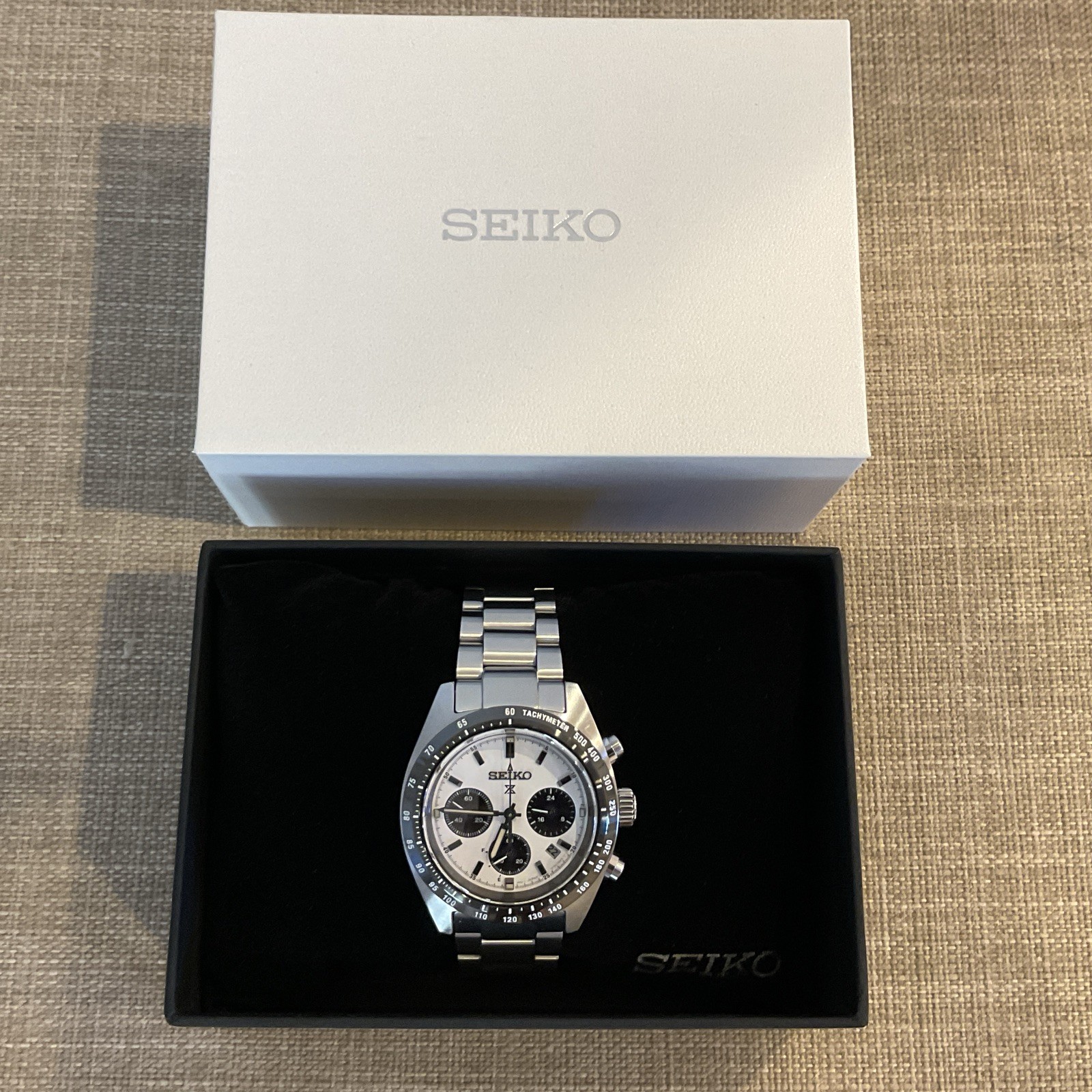 Seiko Prospex Speedtimer Solar Quartz Chronograph Tachymeter 39mm 100m Steel
