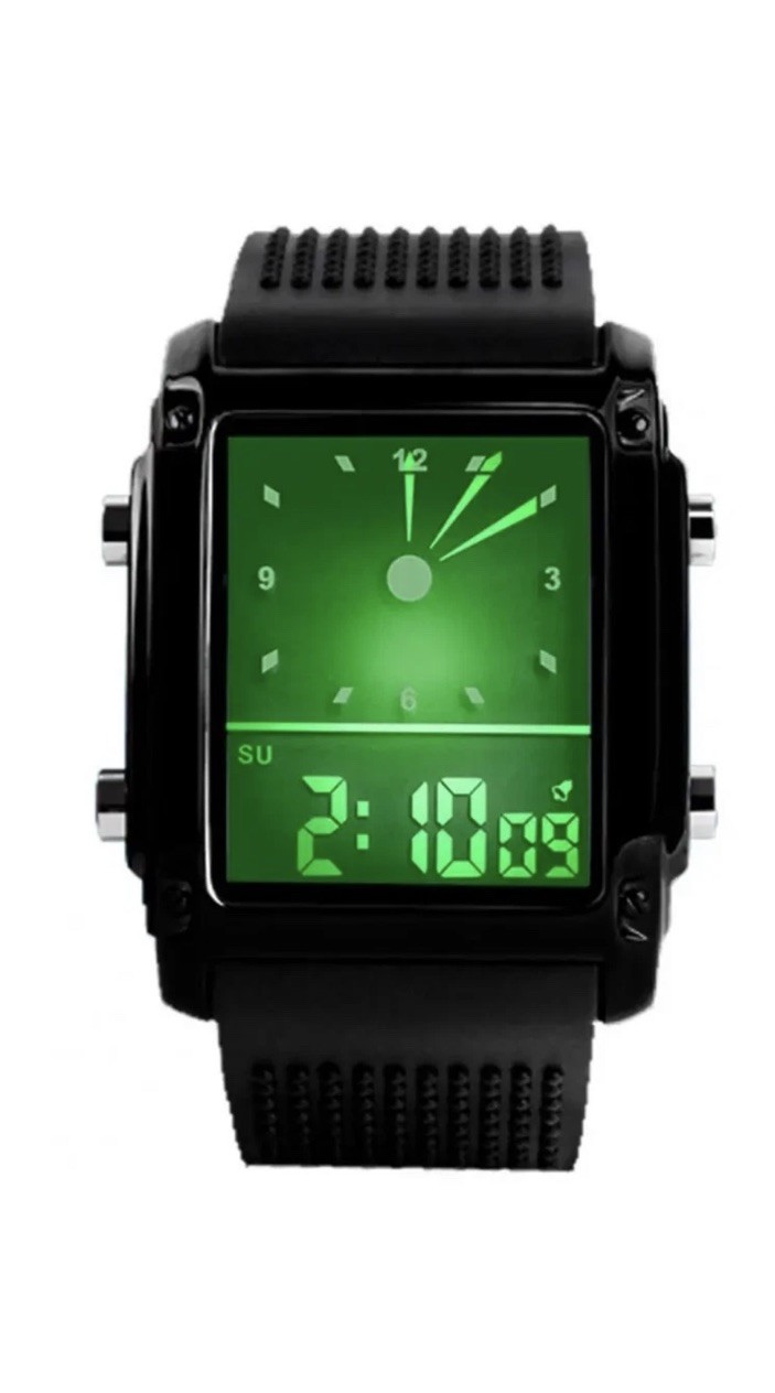 Men Electronic Watch LED Adjustable Strap Waterproof Night Light High Accuracy L