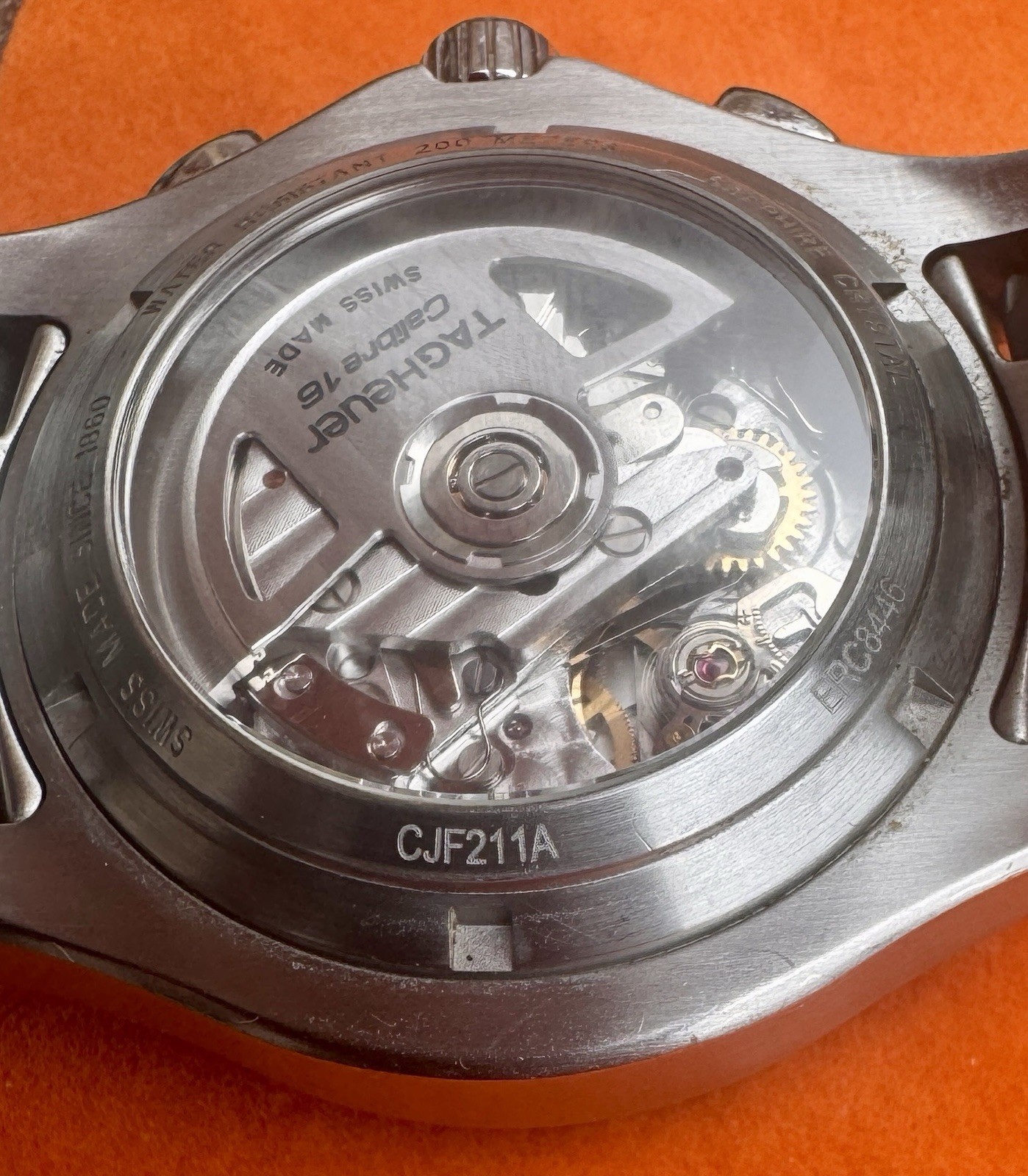 TAG Heuer Link Calibre 16 Auto Chronograph Day/Date Black Dial 200m SS