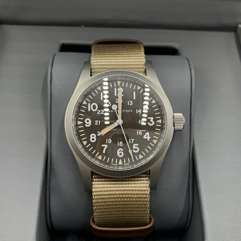 HAMILTON KHAKI FIELD MECHANICAL BROWN H694390 Brown Mechanical Tei Men’s Watch