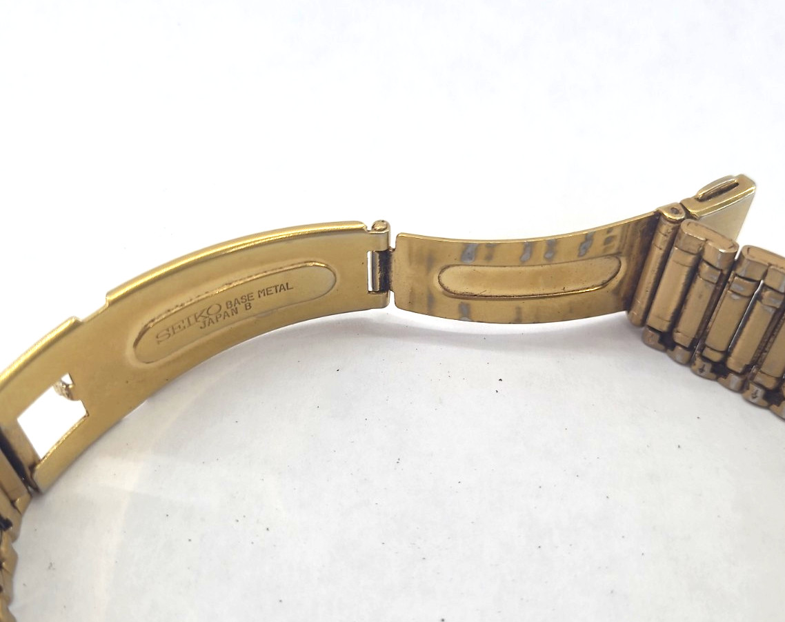 Vintage Seiko 5T52-6A29 World Timer GMT Alarm Gold Tone 37.5mm Watch