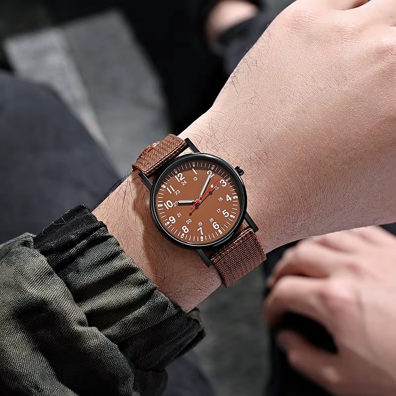 Military Watch Army Durable Water Proof Luminous 24Hours Dial Nylon Strap USA