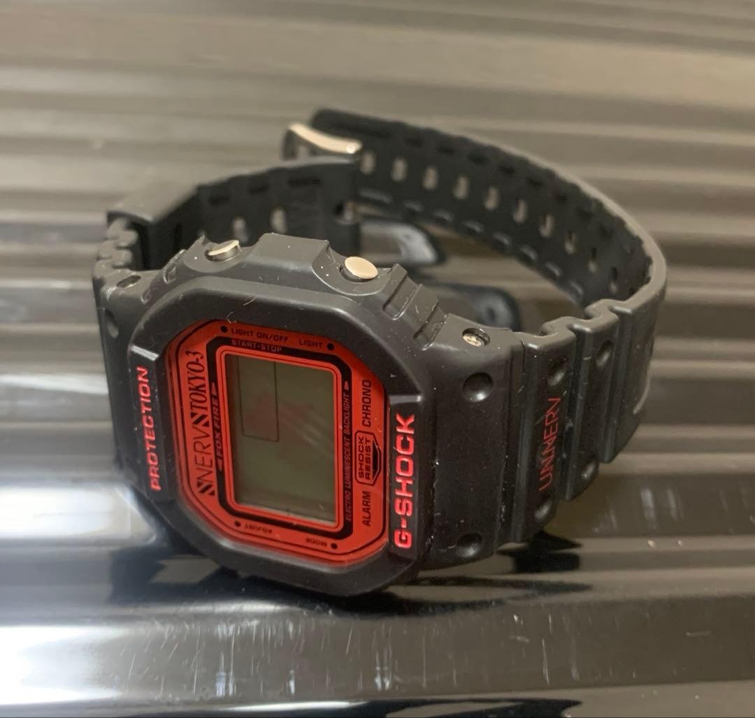 CASIO G-SHOCK Evangelion New Theatrical Edition NERV DW-5600VT Used Japan